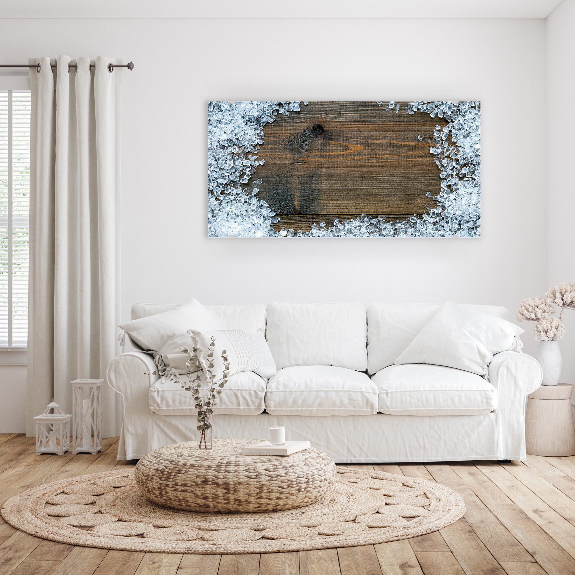 Wandbild - Gebrochene Eiswürfel