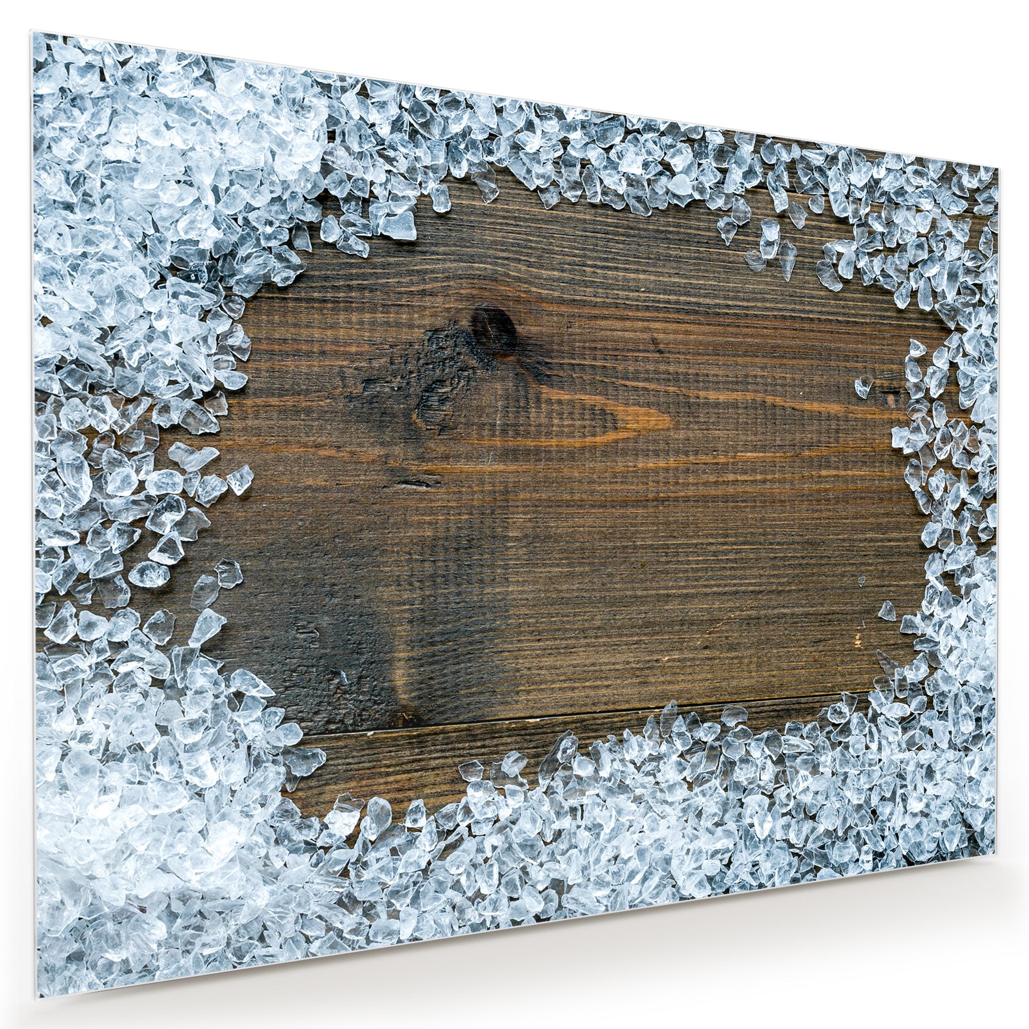 Wandbild - Gebrochene Eiswürfel