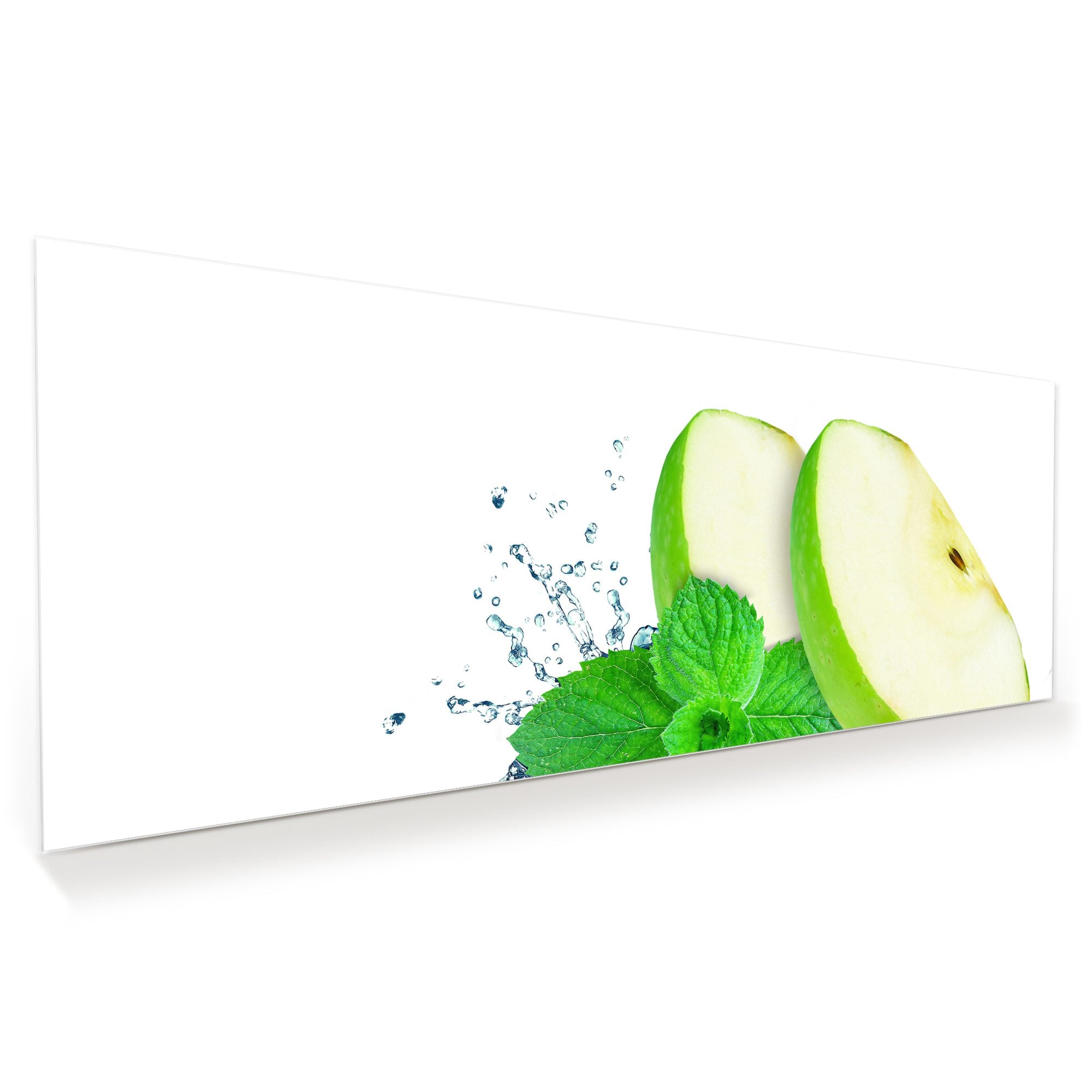 Wandbild - Apfelsplash