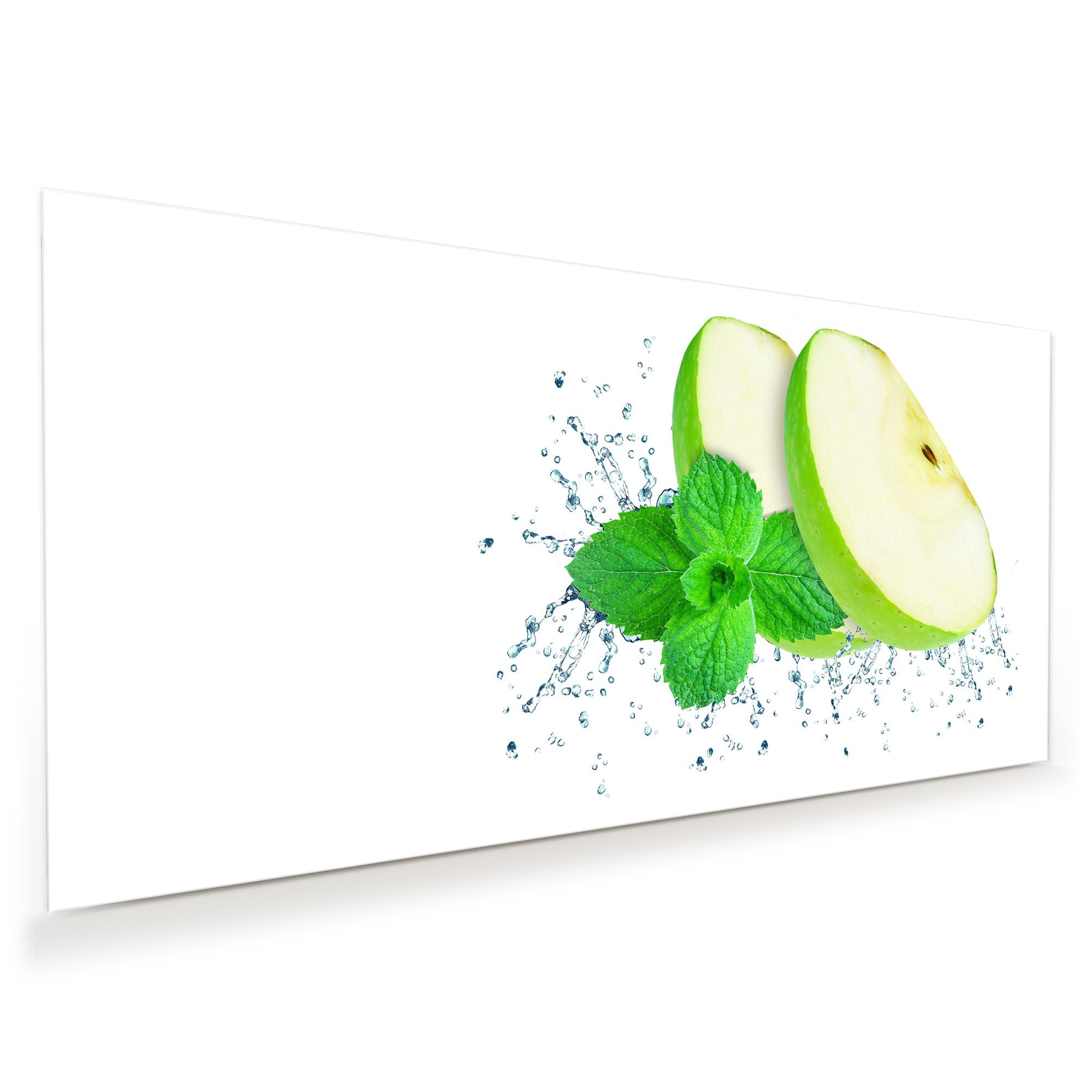 Wandbild - Apfelsplash