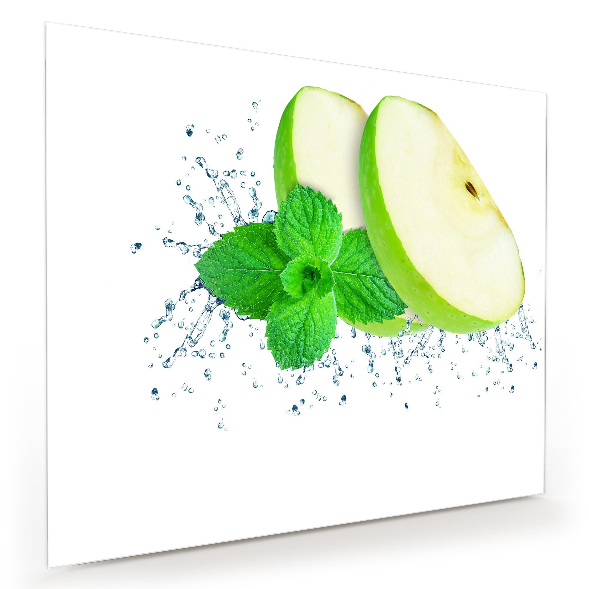 Wandbild - Apfelsplash