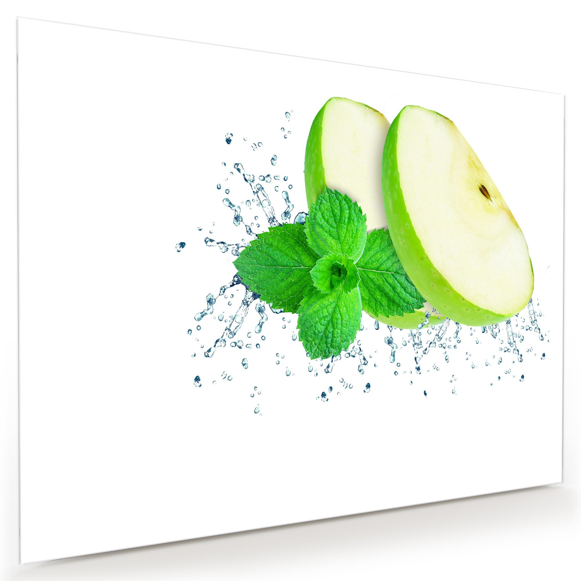 Wandbild - Apfelsplash