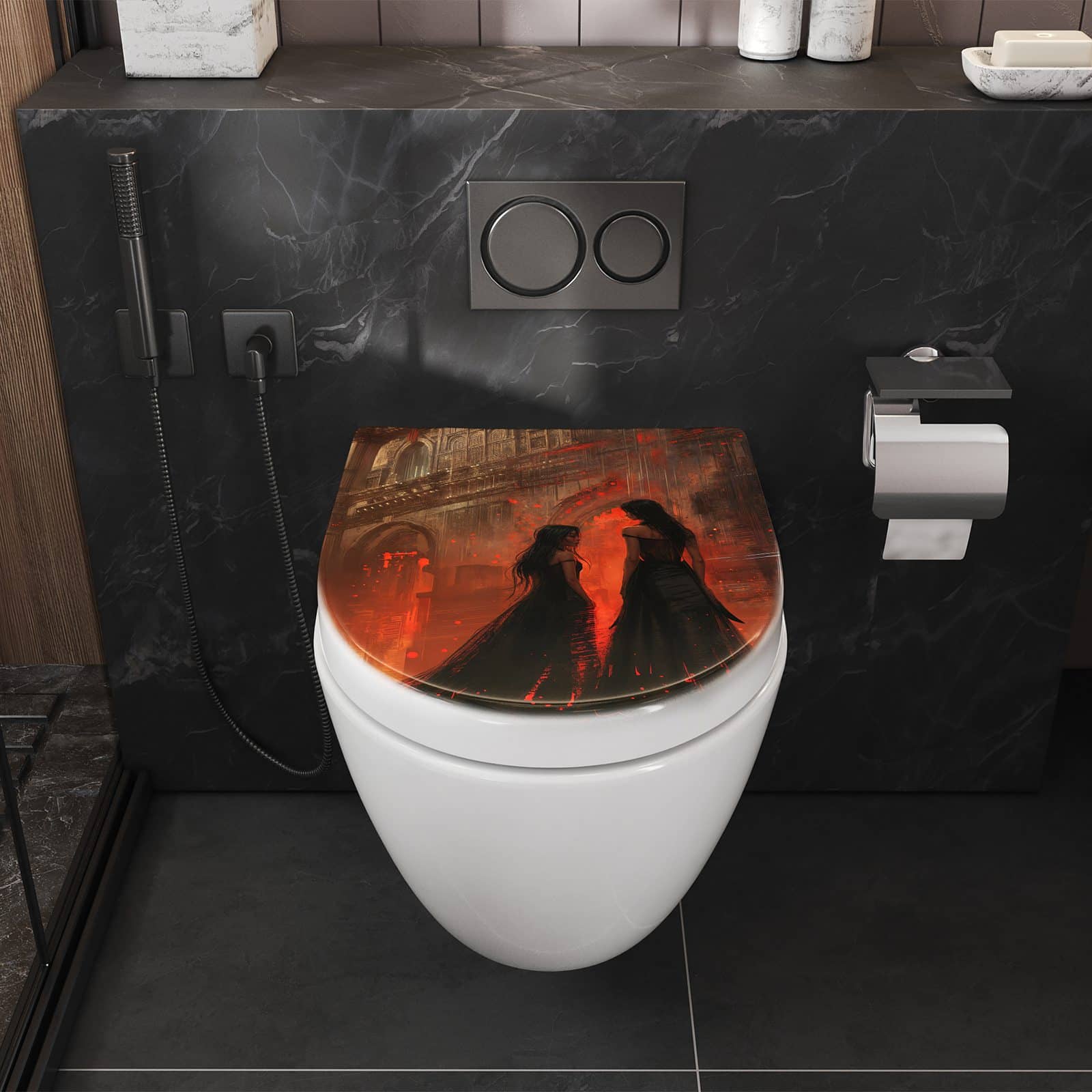 WC-Sitz mit Absenkautomatik Feuerpalast