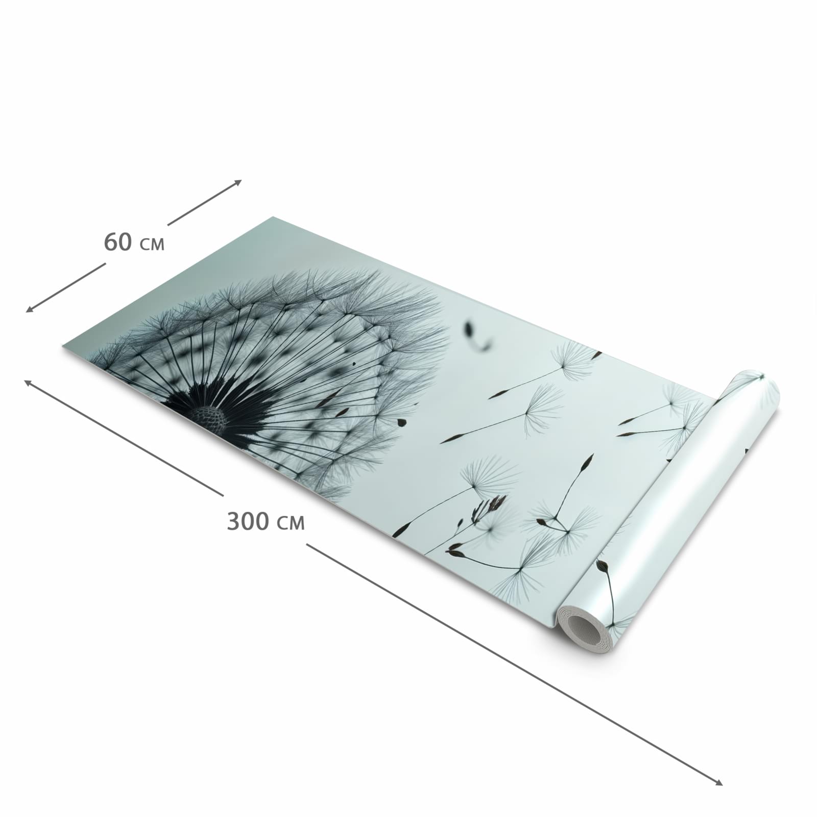 Langlebiger rutschfester Küchenläufer mit Motiv In Wind Pusteblume in der Grösse 80x200 cm