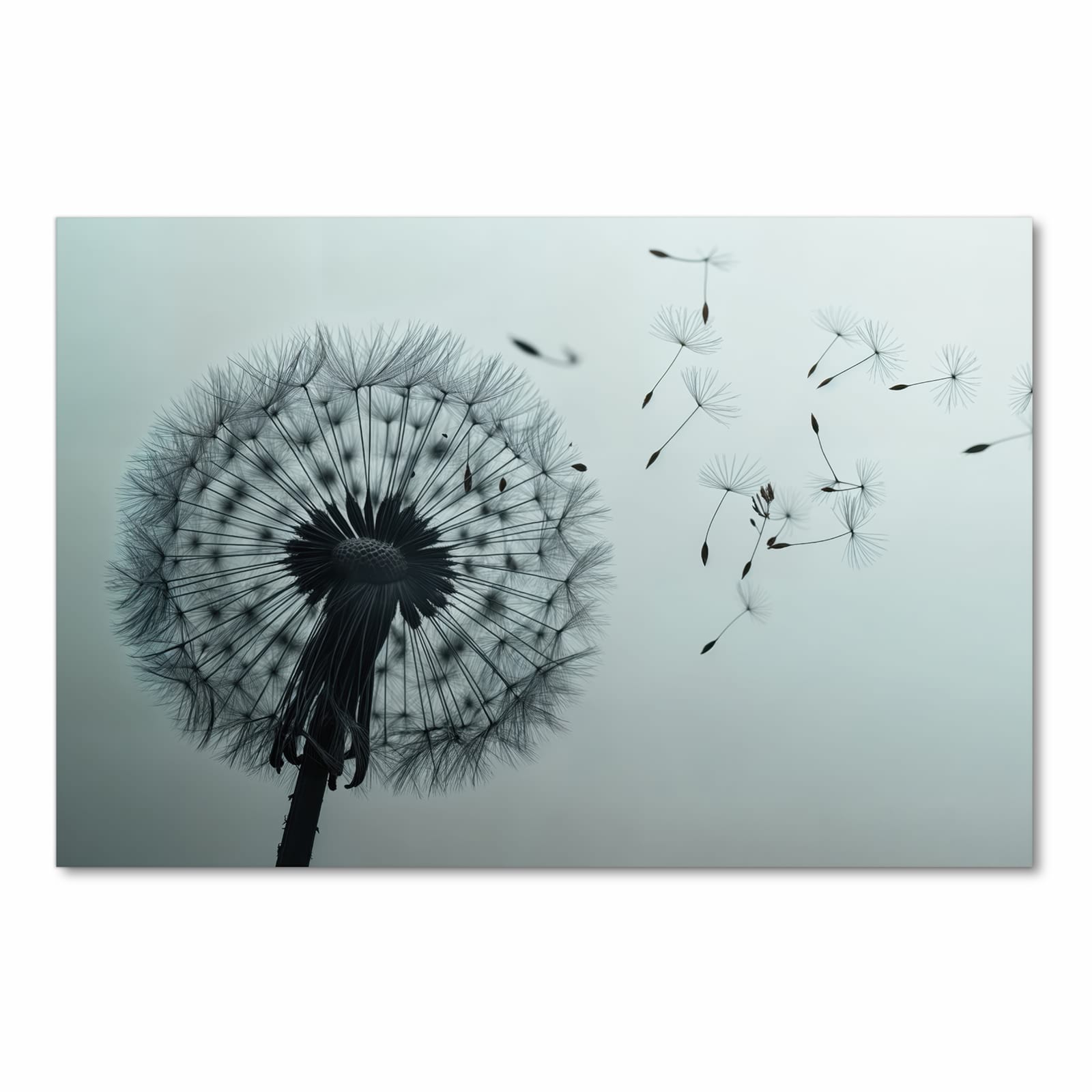 Rutschfester Küchenvorleger mit Motiv In Wind Pusteblume in Frontansicht