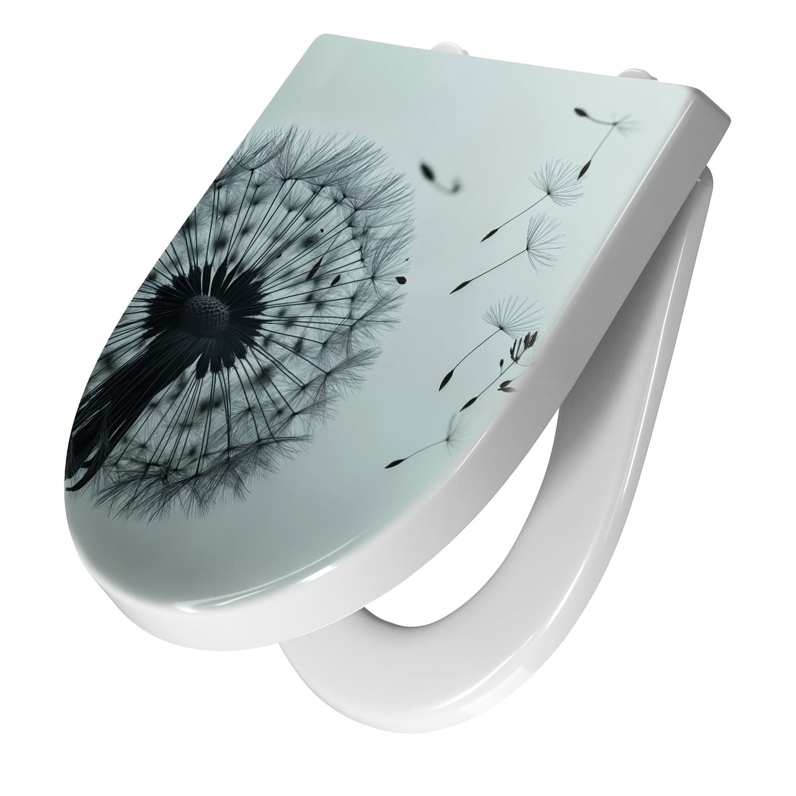 WC-Sitz mit Absenkautomatik In Wind Pusteblume