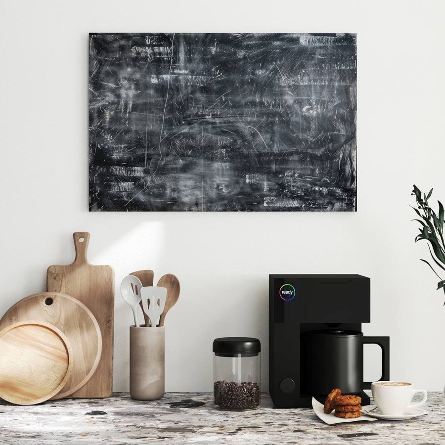 Maße Metall Magnettafel - Kratzspuren in Schwarz