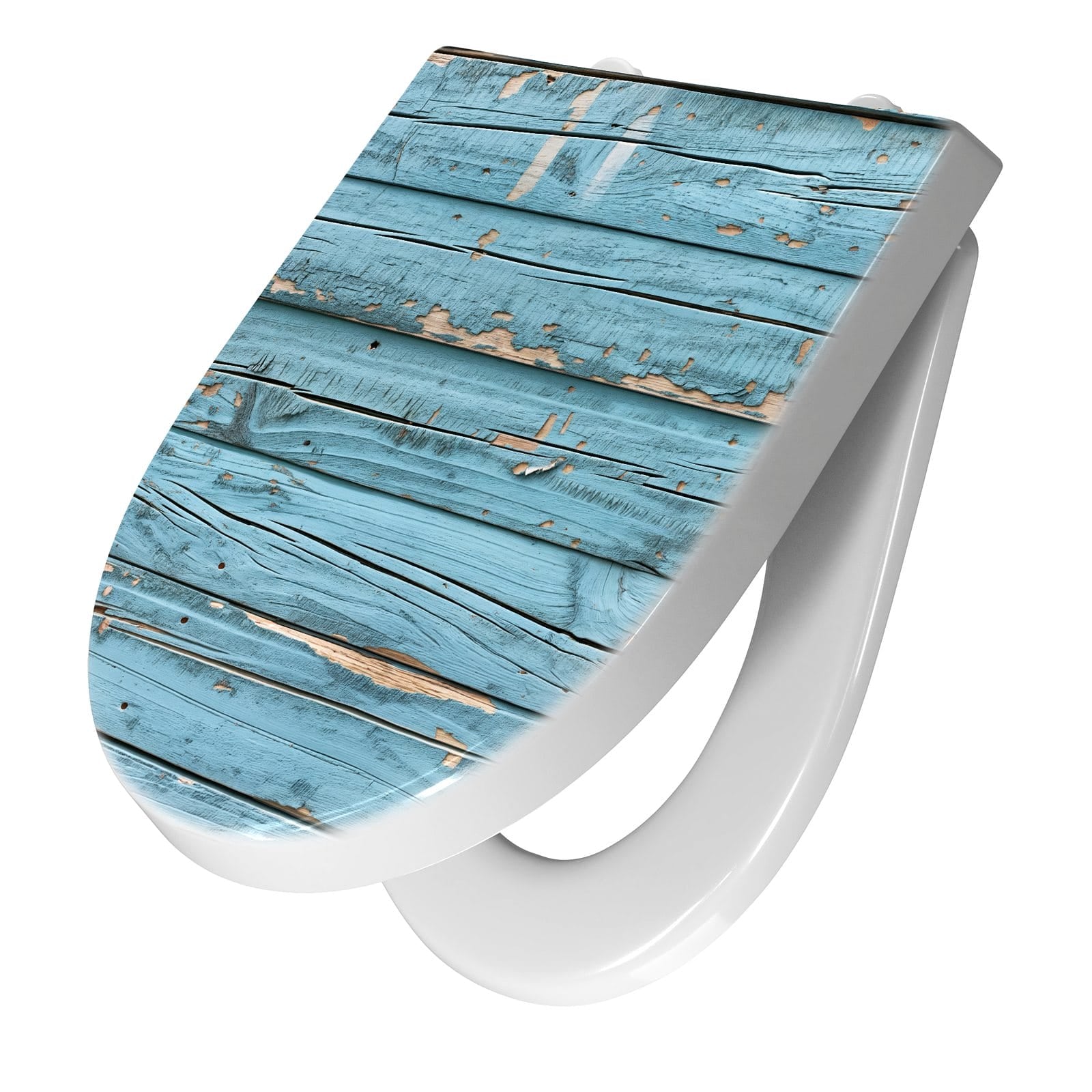 WC-Sitz mit Absenkautomatik Verwittertes Holz