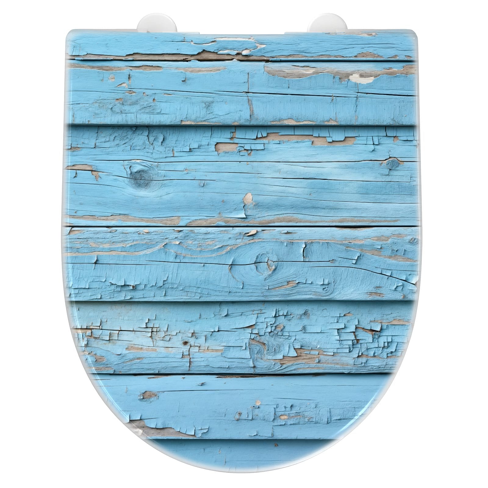 WC-Sitz mit Absenkautomatik Altes Holzblau