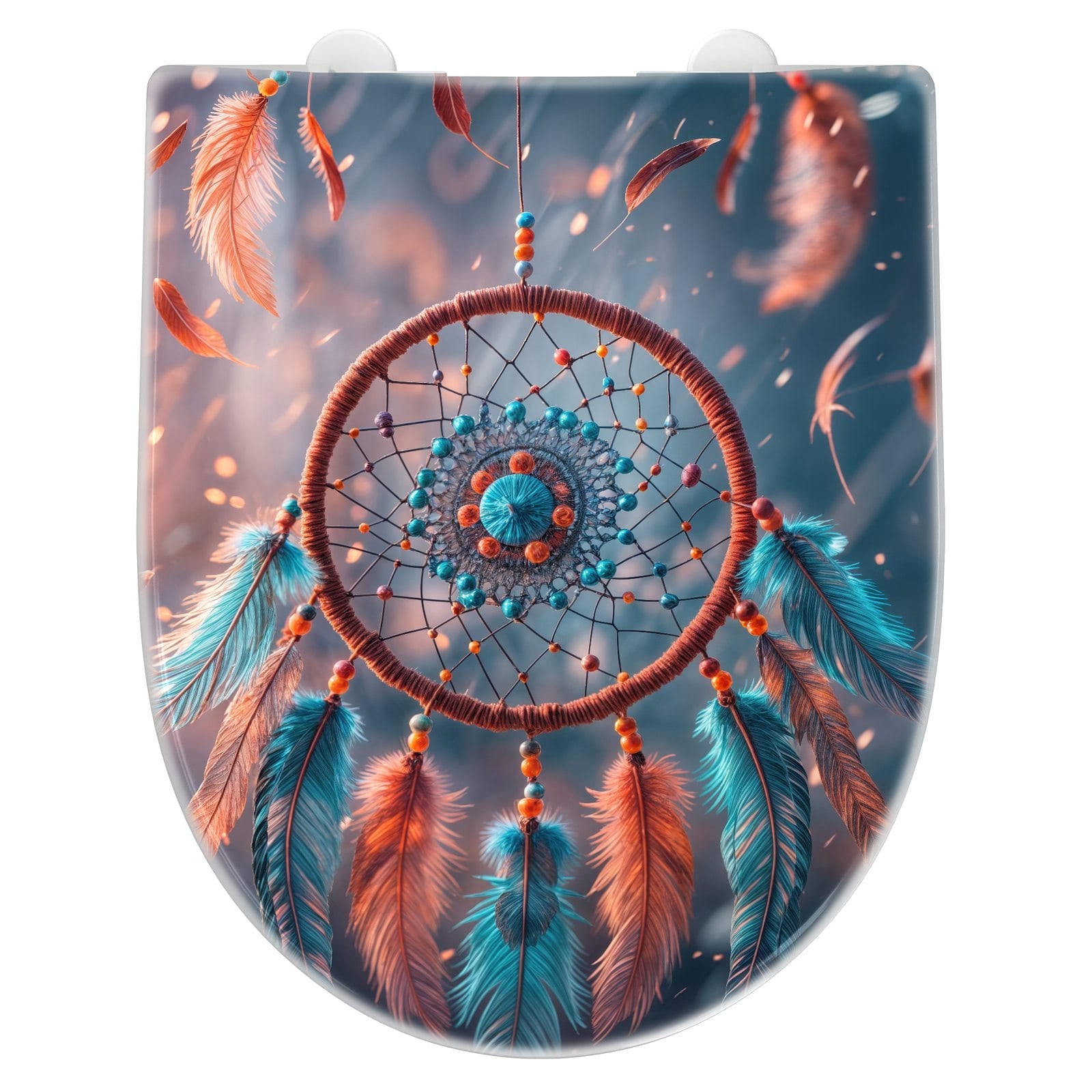 WC-Sitz mit Absenkautomatik Traumfänger Federn