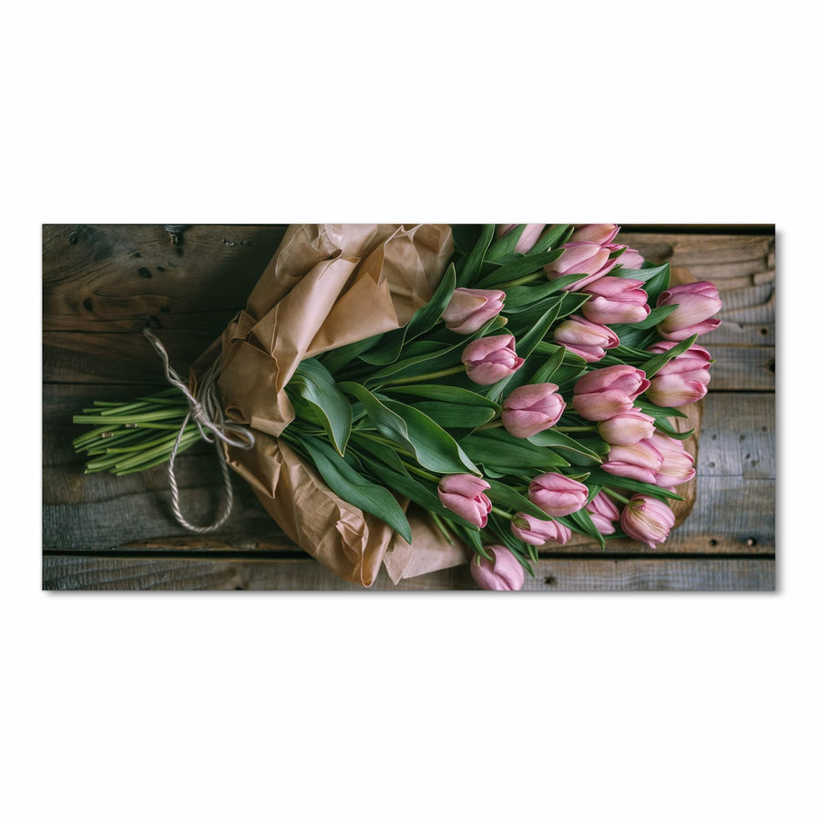 Maße Küchenläufer - Rosa Tulpenstrauß