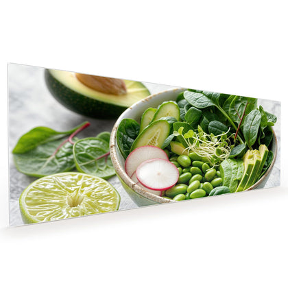 Küchenrückwand mit dem Motiv Salat mit Avocado