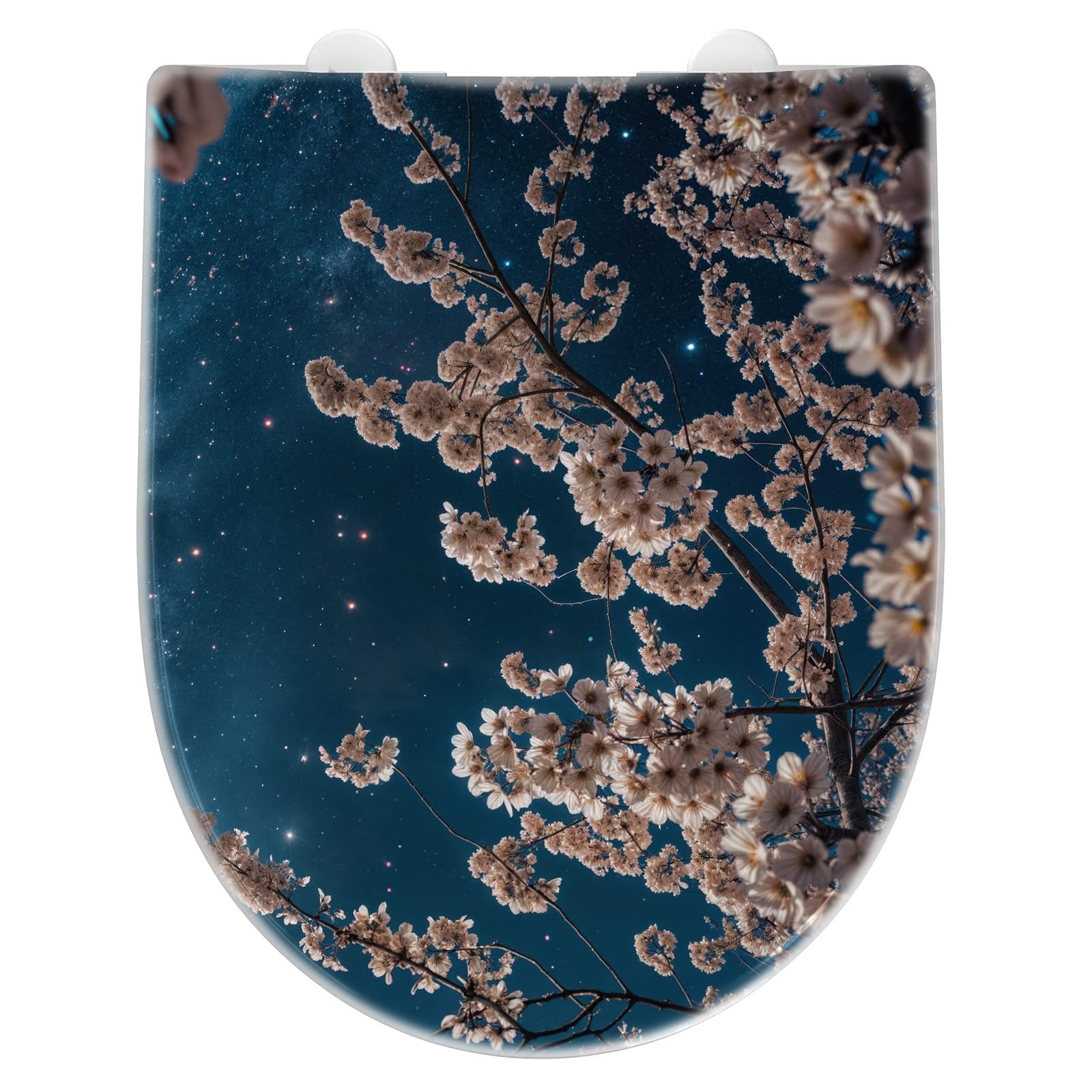 WC-Sitz mit Absenkautomatik Mondblumen Nacht