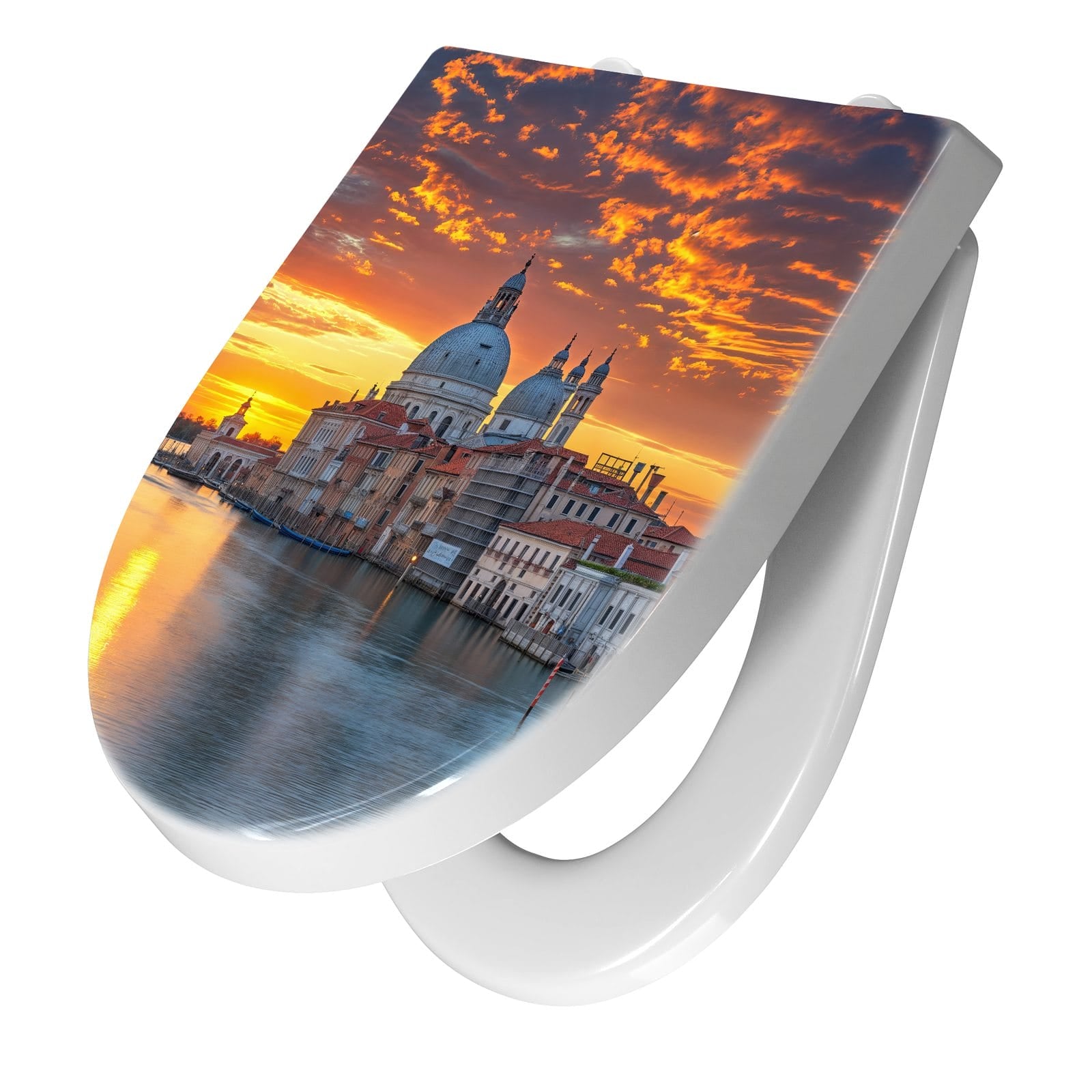 WC-Sitz mit Absenkautomatik Venedig bei Sonnenuntergang
