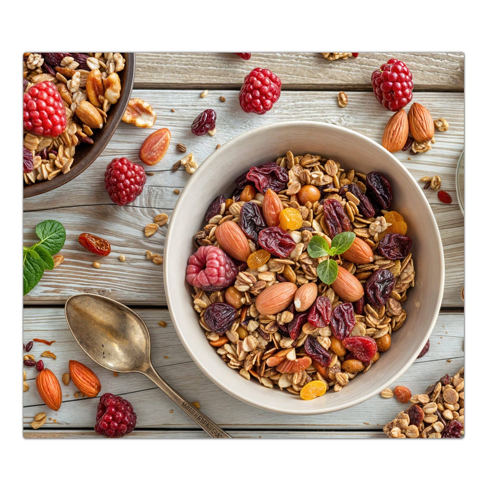 1-teilige Herdabdeckplatte mit Luxuriöses Frühstück-Motiv in der Frontansicht #grösse_1-Teilig (60x52cm)