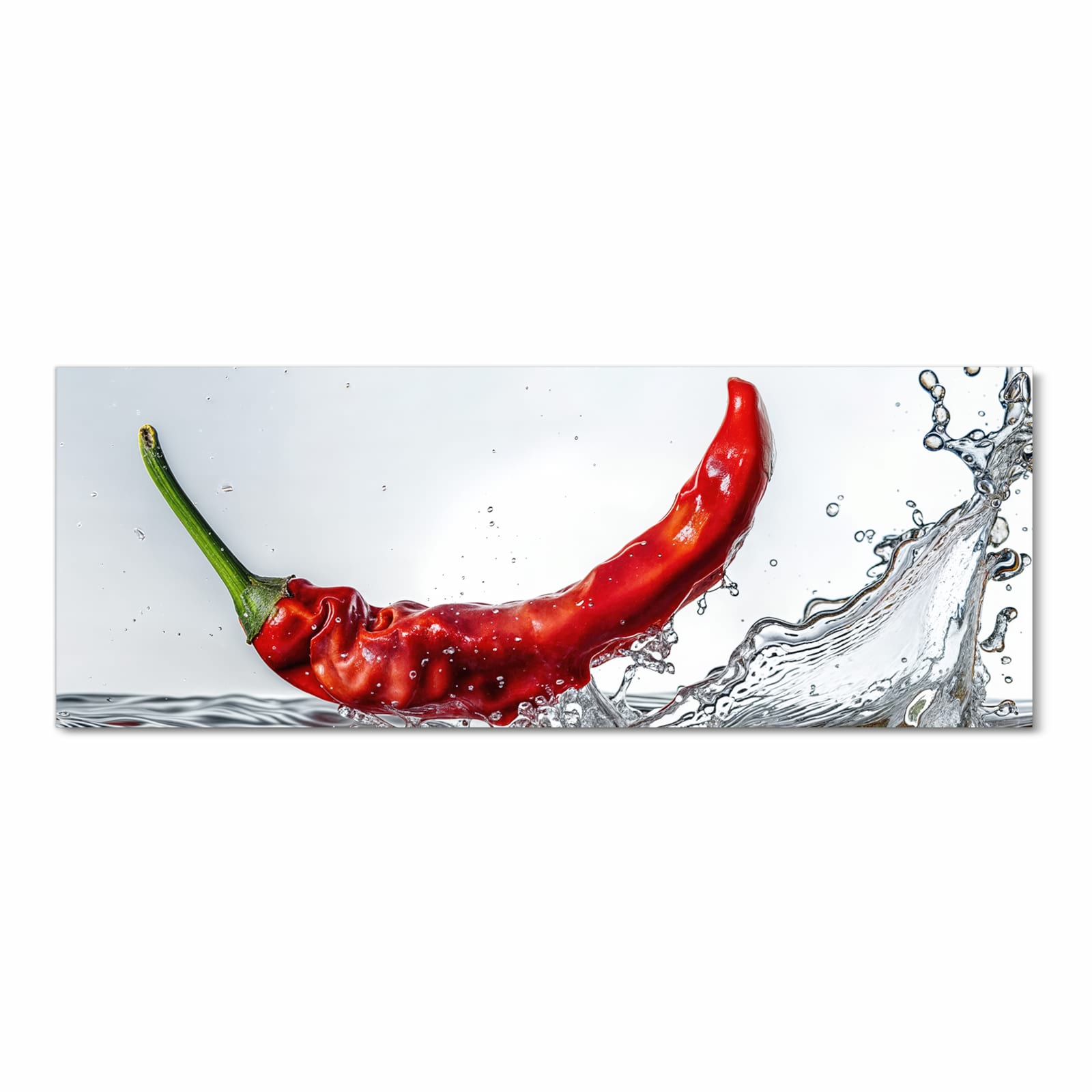 Pflegeleichter Küchenvorleger mit Motiv Chiliim Wasser in Frontansicht