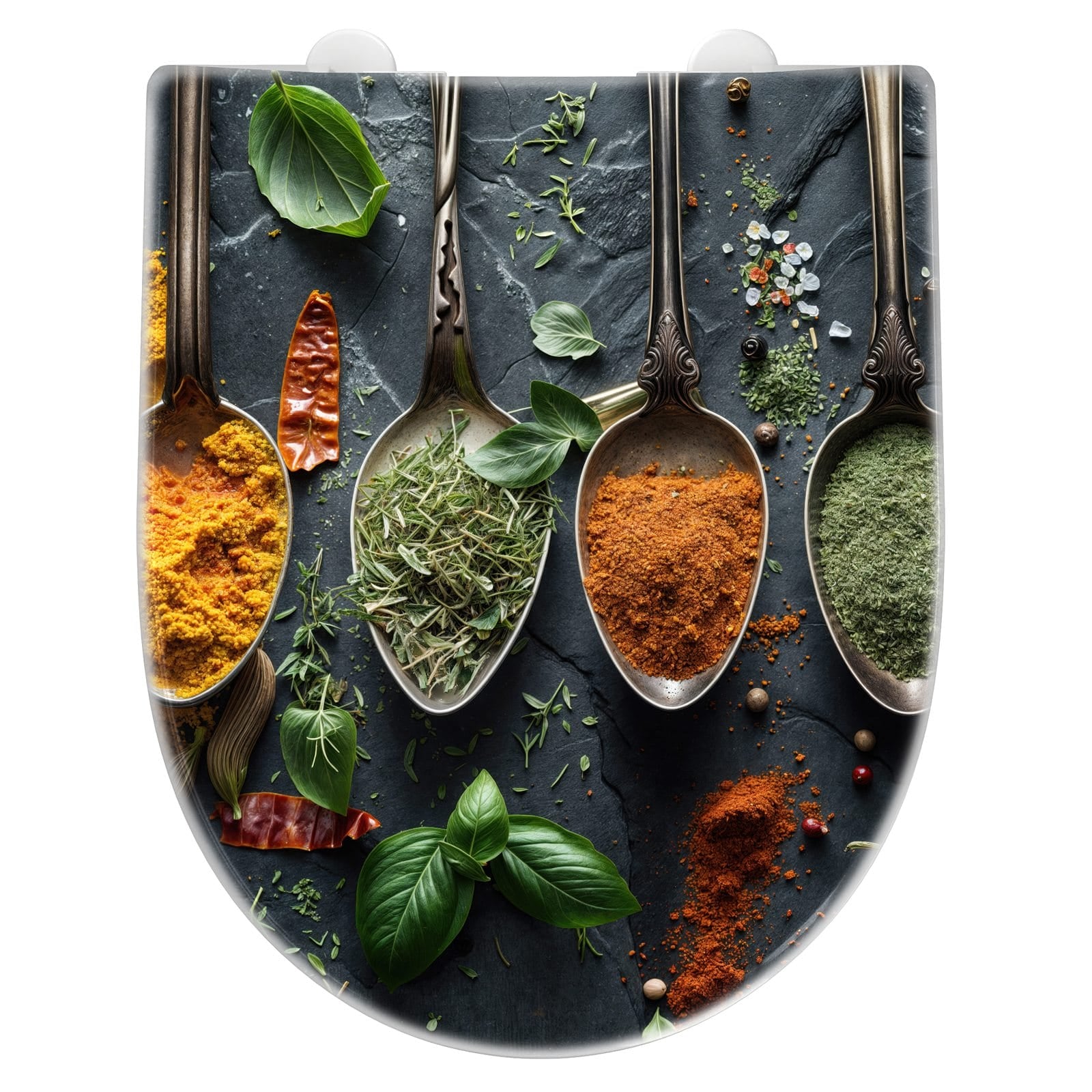 WC-Sitz mit Absenkautomatik Kräuter Gewürze