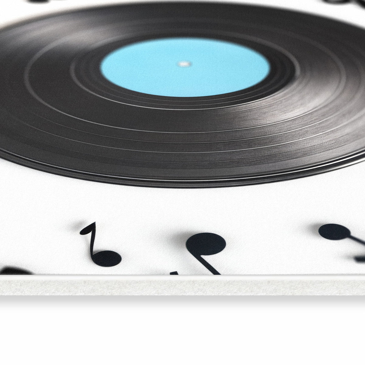 Küchenläufer mit Motiv Schallplatte Musik in seitlicher Ansicht für Ordnung & Übersicht