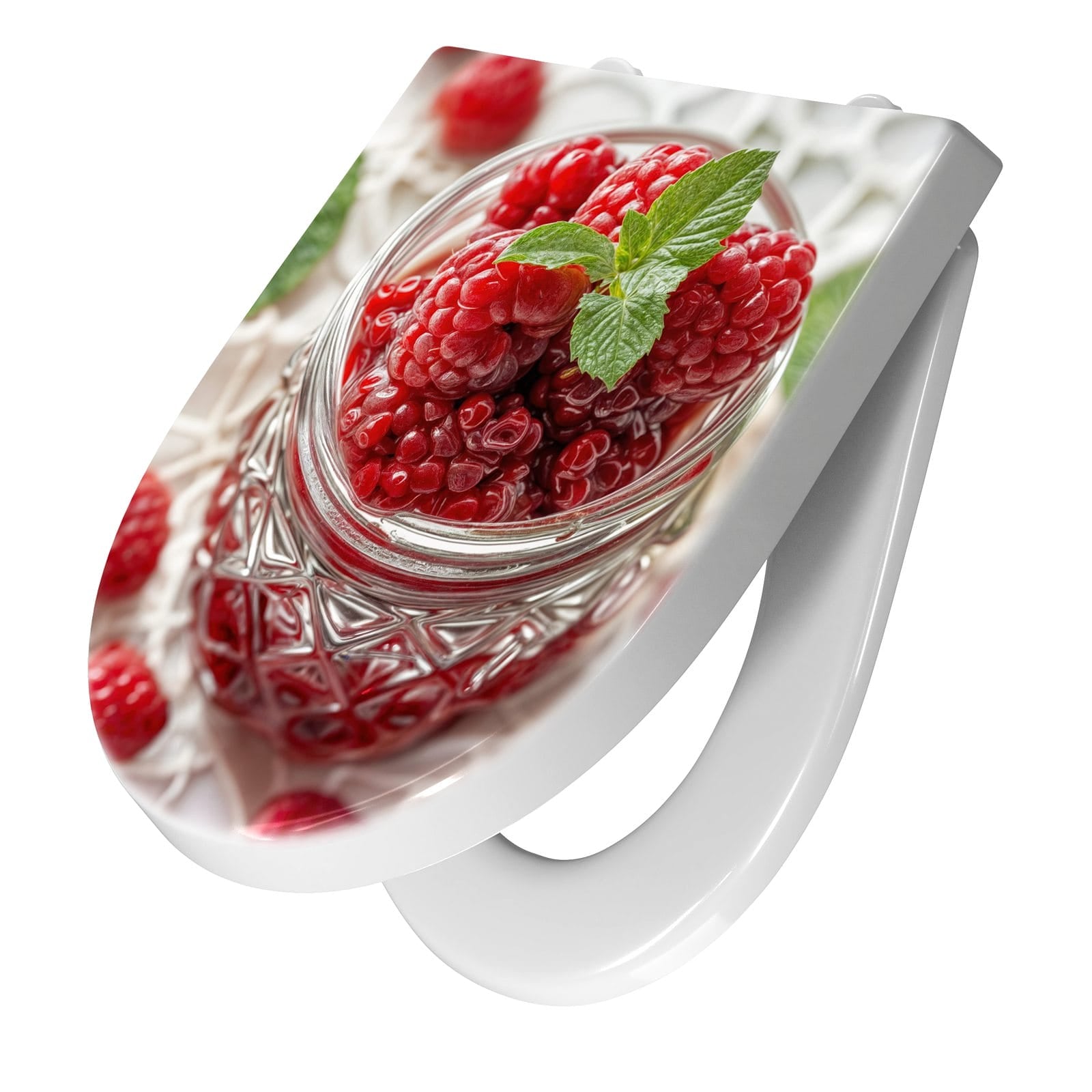 WC-Sitz mit Absenkautomatik Himbeerglas