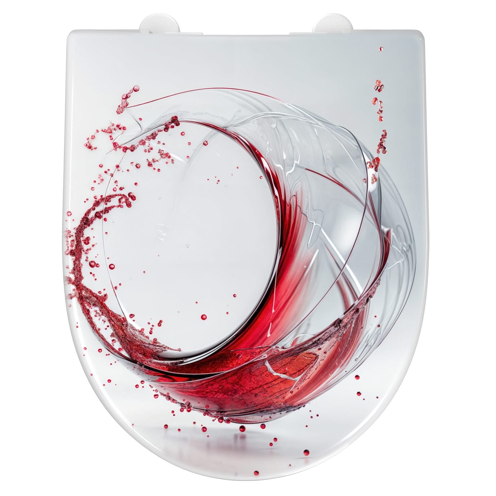 WC-Sitz mit Absenkautomatik Rotwein Spritzer