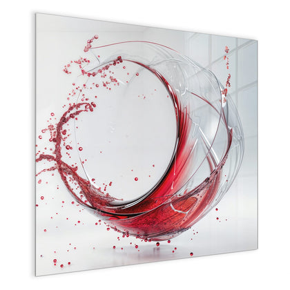 Magnettafel mit dem Motiv Wirbelnder Rotwein
