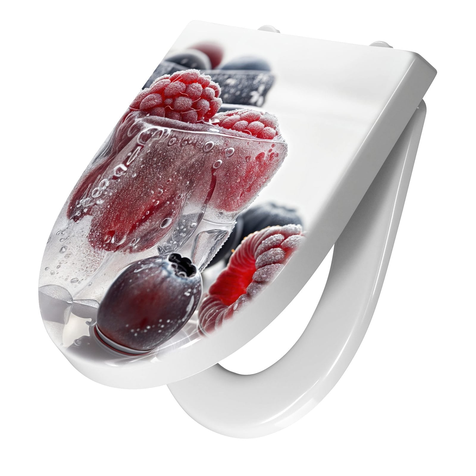 WC-Sitz mit Absenkautomatik Gefrorene Beeren