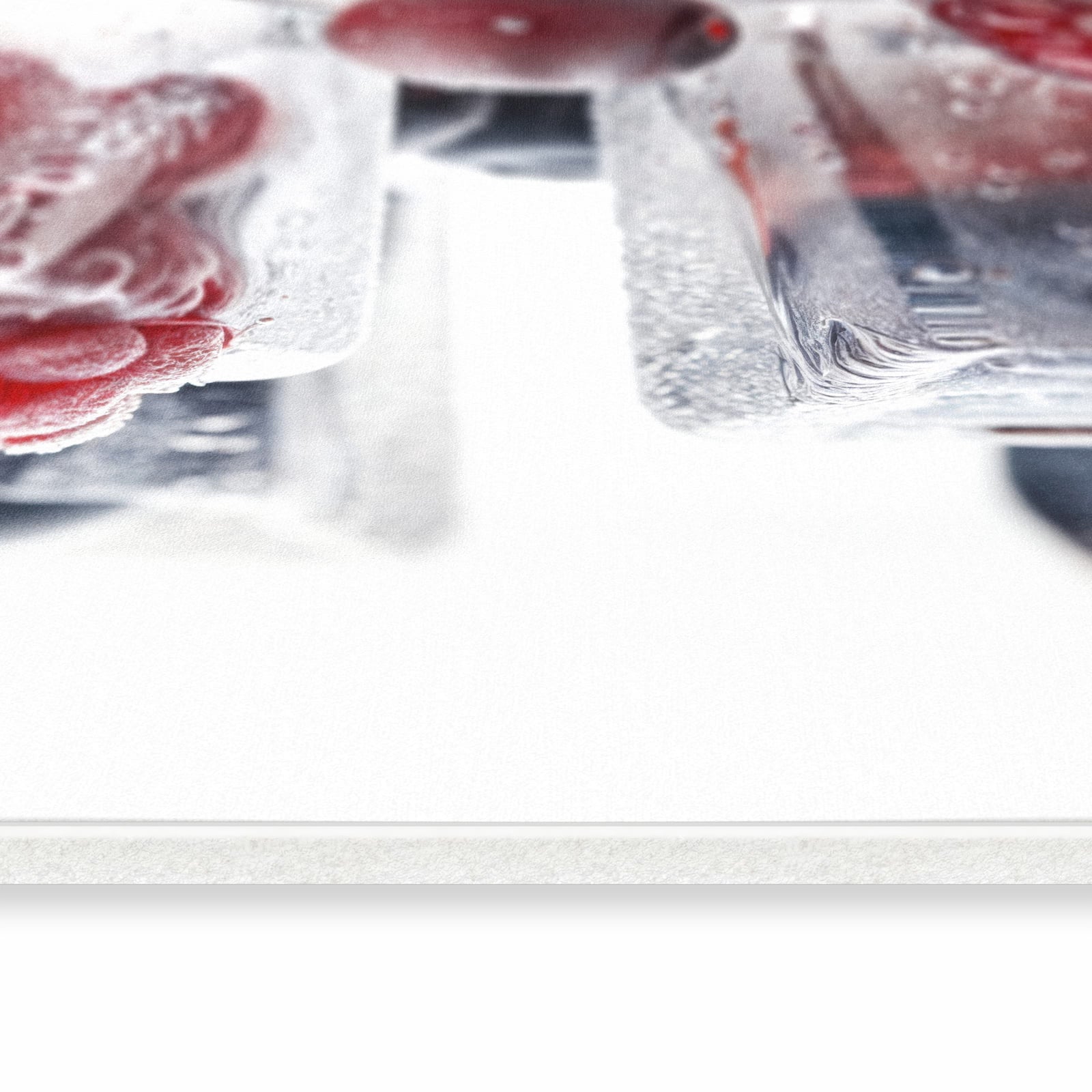 Langlebiger Küchenläufer mit Motiv Gefrorene Beeren in seitlicher Ansicht