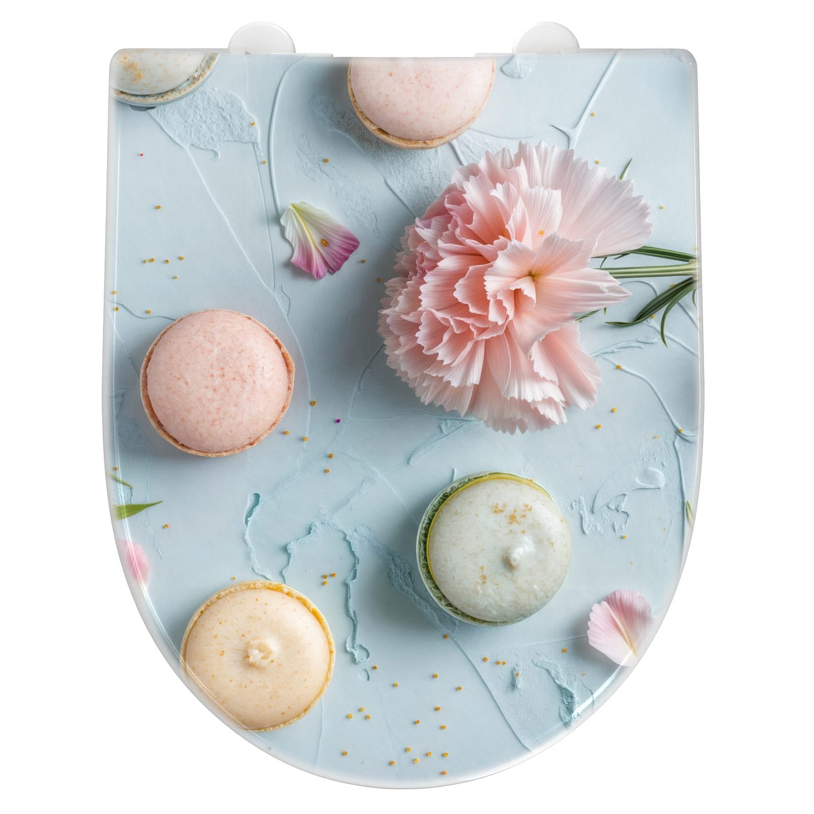 WC-Sitz mit Absenkautomatik Französische Macarons