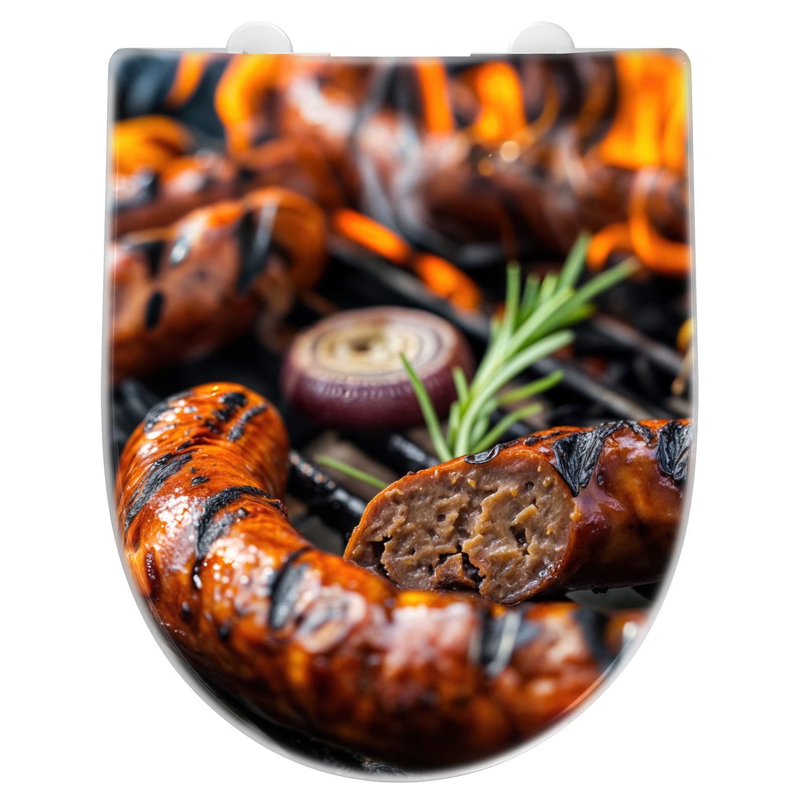 WC-Sitz mit Absenkautomatik Grillwurst B B Q