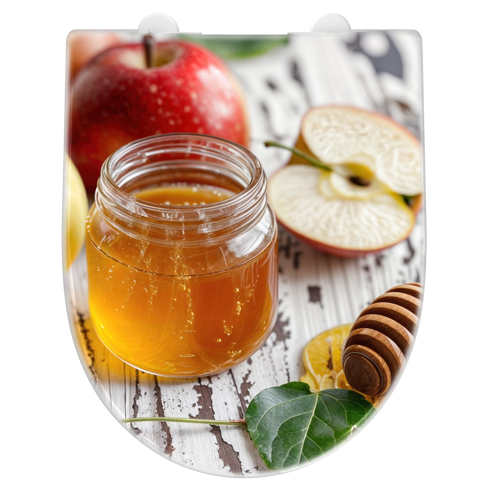 WC-Sitz mit Absenkautomatik Äpfel und Honig