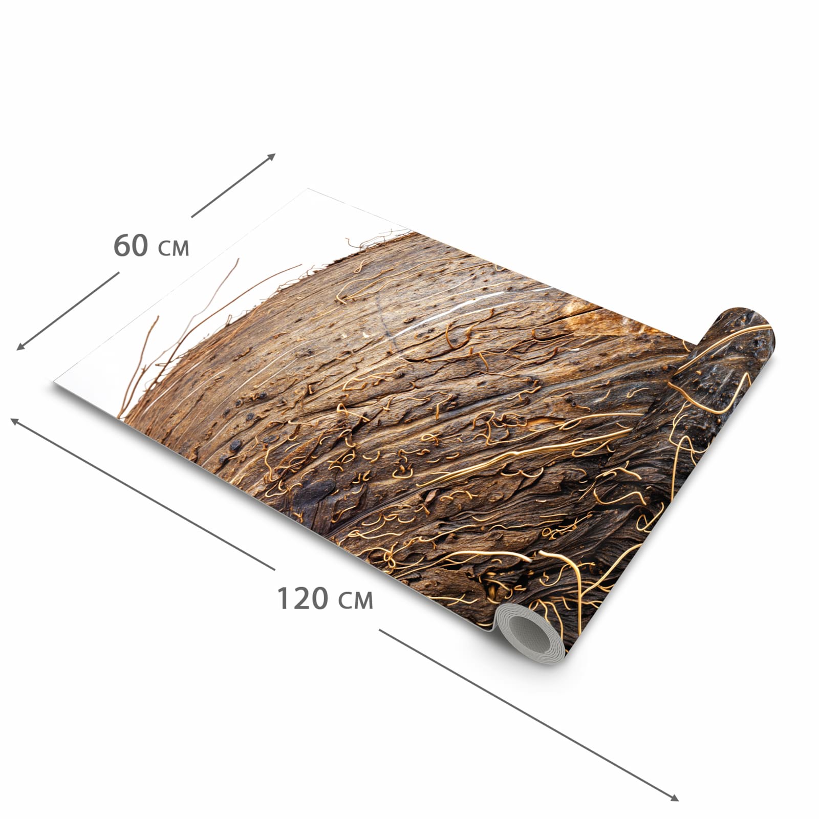 Hygienischer rutschfester Küchenläufer mit Motiv Nuss Schale Detail in der Grösse 60x180 cm