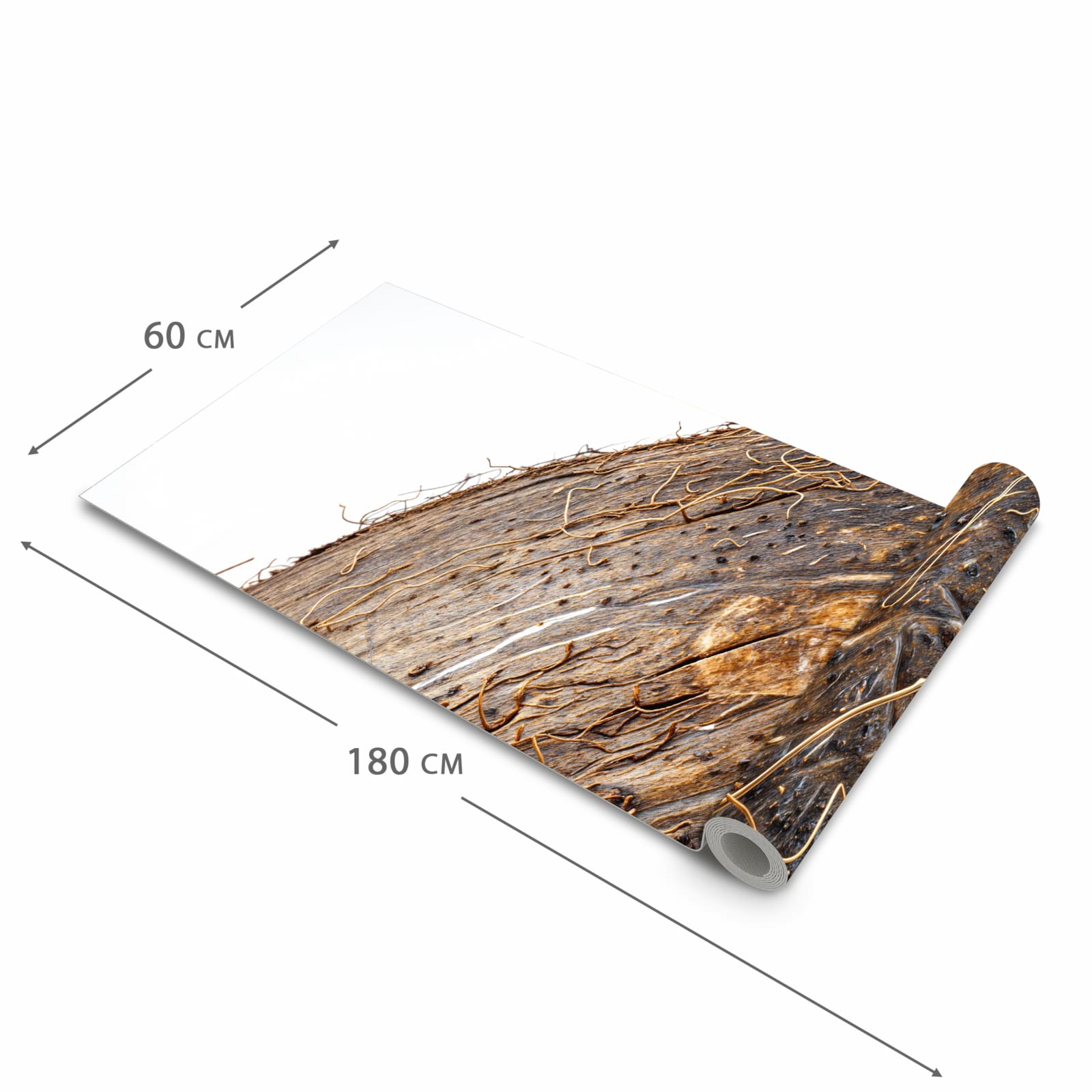 Waschbarer rutschfester Küchenläufer mit Motiv Nuss Schale Detail in der Größe 60x180 cm