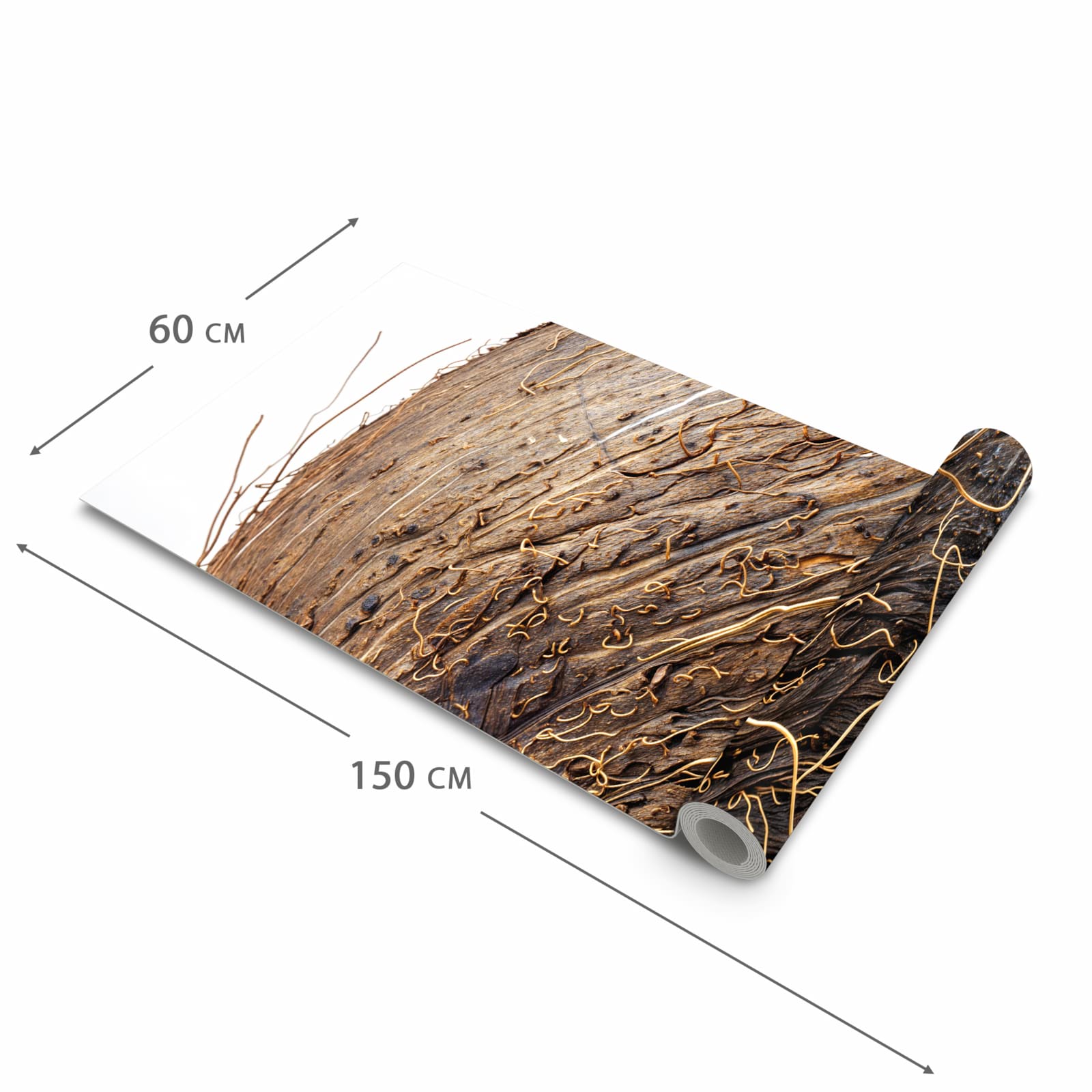 Strapazierfähiger waschbarer Küchenläufer mit Motiv Nuss Schale Detail in der Größe 60x180 cm