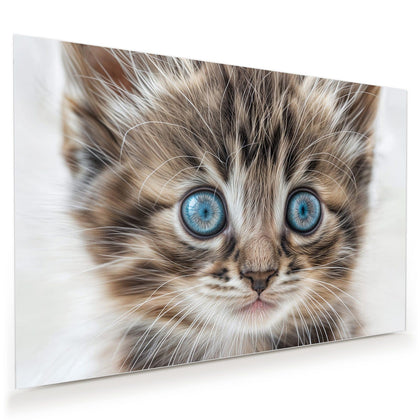 Wandbild mit dem Motiv Blauäugiges Kätzchen