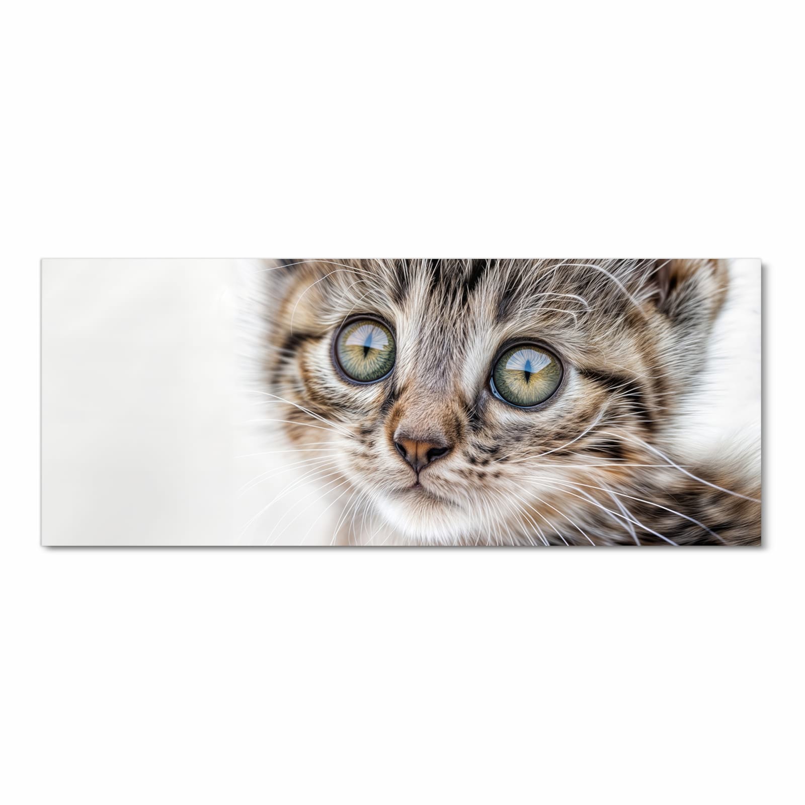 Waschbarer Küchenläufer nach Maß mit Motiv Katzenjunges trittin in Frontansicht