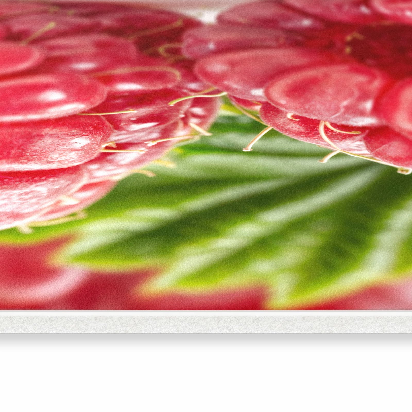 Rutschfester Küchenläufer mit Motiv Himbeeren von Frische in seitlicher Ansicht spart Zeit