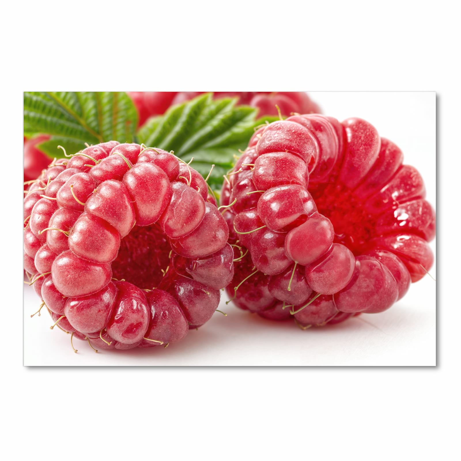 Komfortabler rutschfester Küchenläufer mit Motiv Himbeeren von Frische in Frontansicht