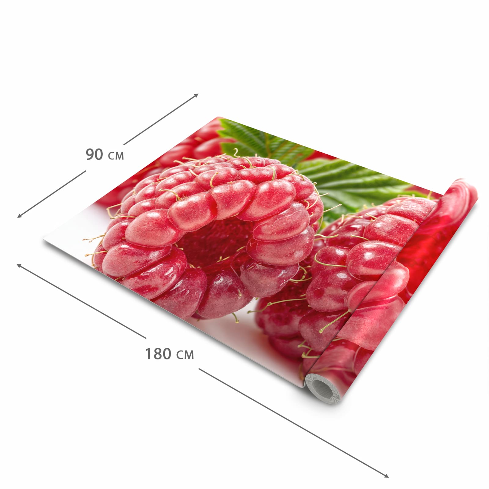 UV-beständiger Küchenteppich mit Motiv Himbeeren von Frische in der Grösse 60x120 cm