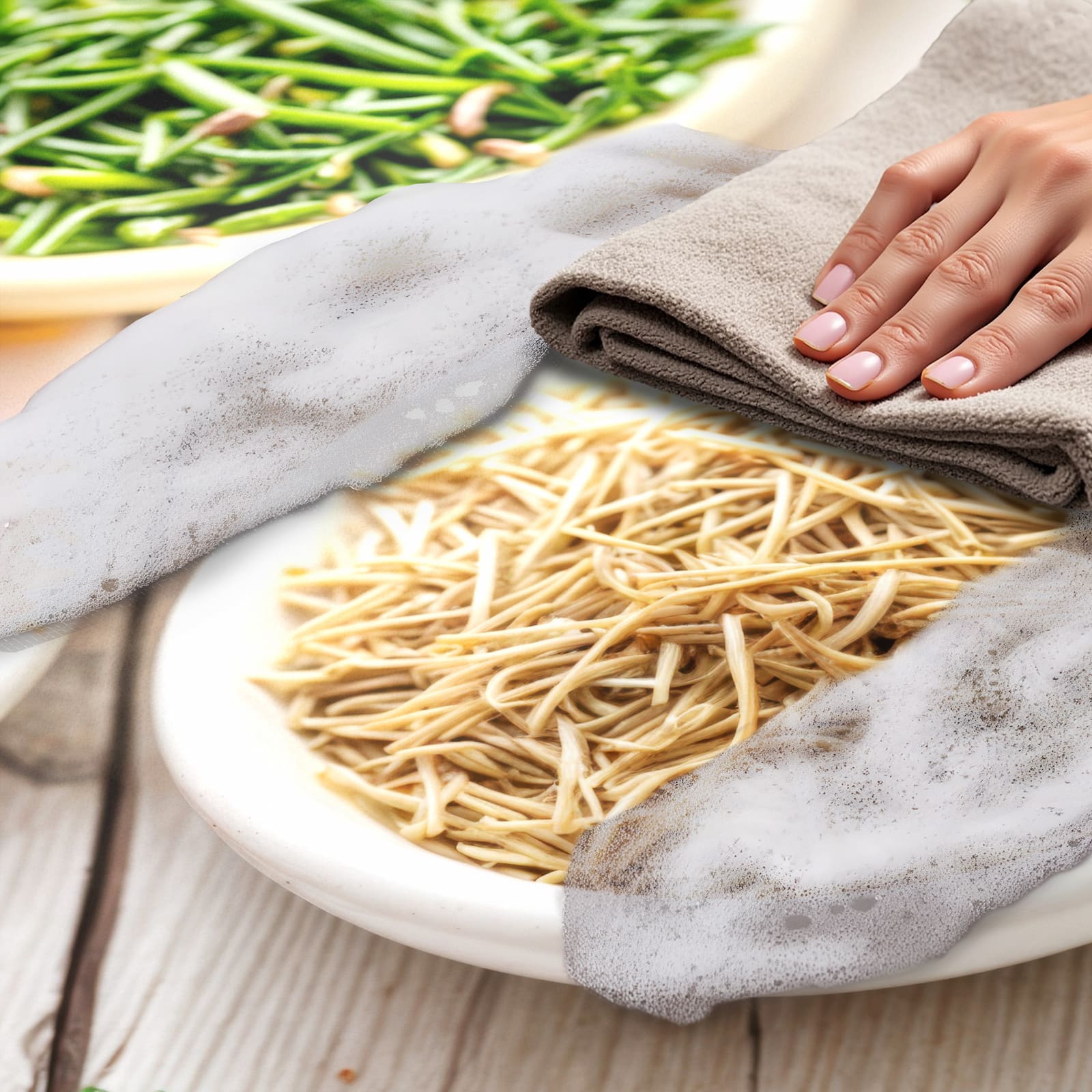 Abriebfester rutschfester Küchenteppich mit Motiv Gewürzvielfalt, einfach zu reinigen