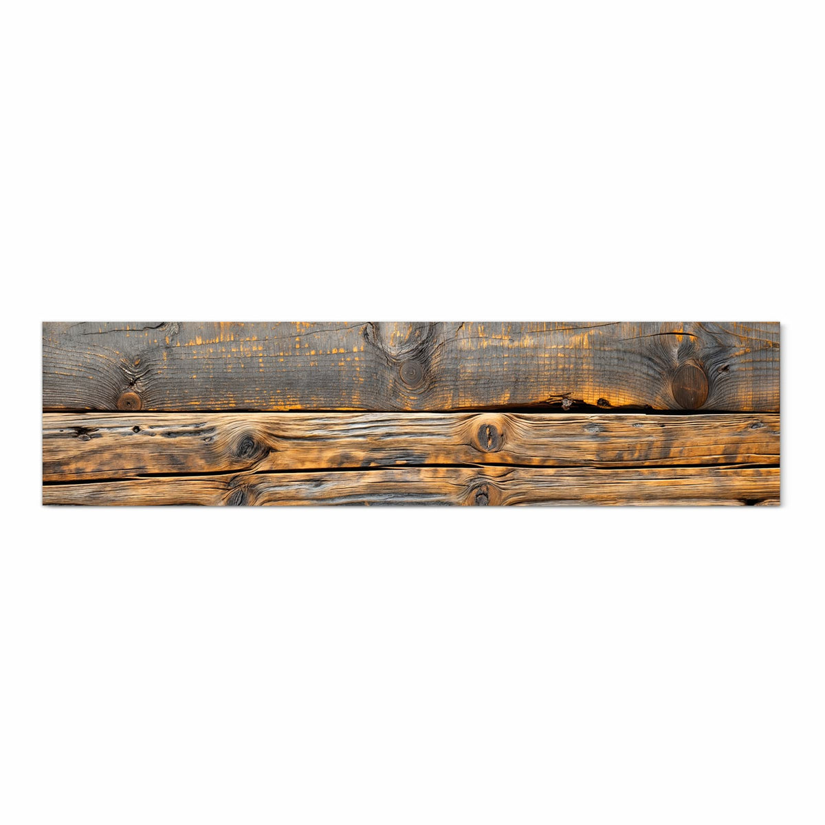 Wasserabweisender Küchenteppich mit Motiv Holzmuster Planken in Frontansicht