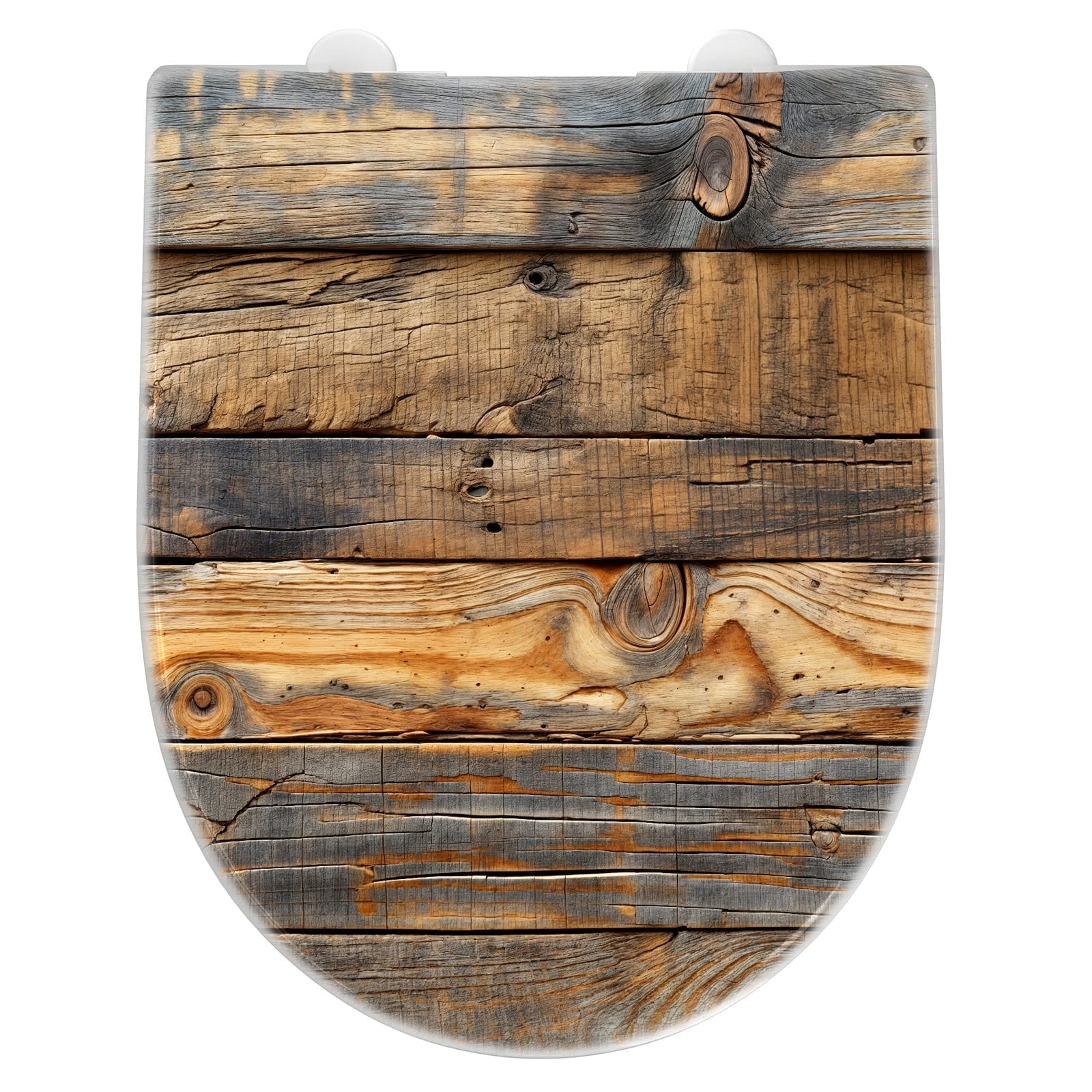 WC-Sitz mit Absenkautomatik Holzwandoptik