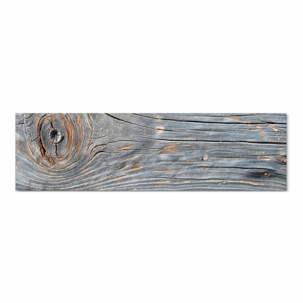 Bodenschonender rutschfester Läufer mit Motiv Holzstruktur Vintage in Frontansicht