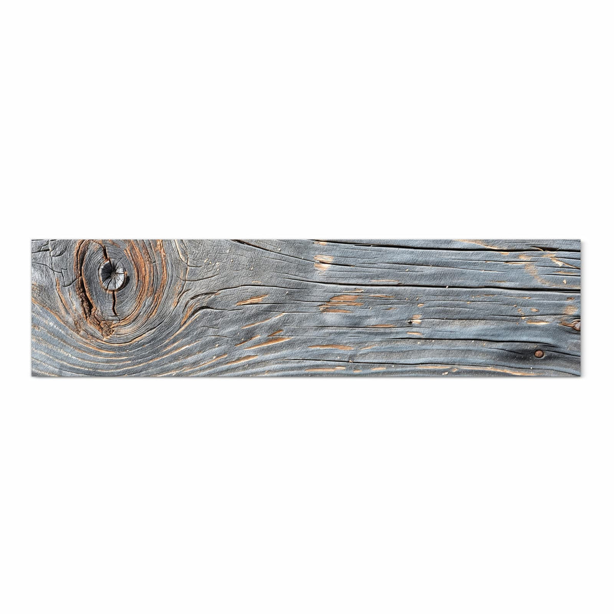 Strapazierfähiger Teppichläufer für die Küche mit Motiv Holzstruktur Vintage in Frontansicht