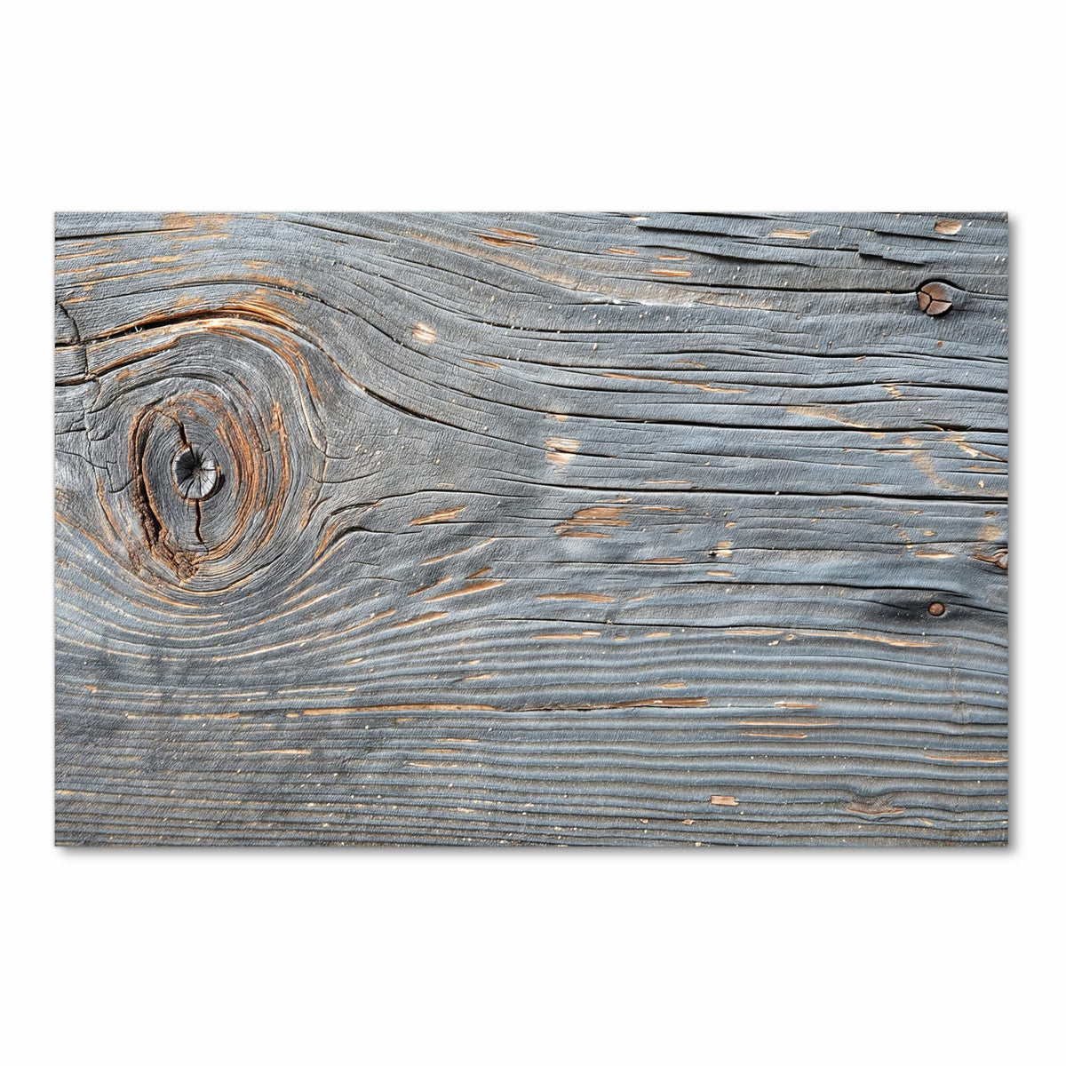 Rutschfester langer Teppich für Flur mit Motiv Holzstruktur Vintage in Frontansicht