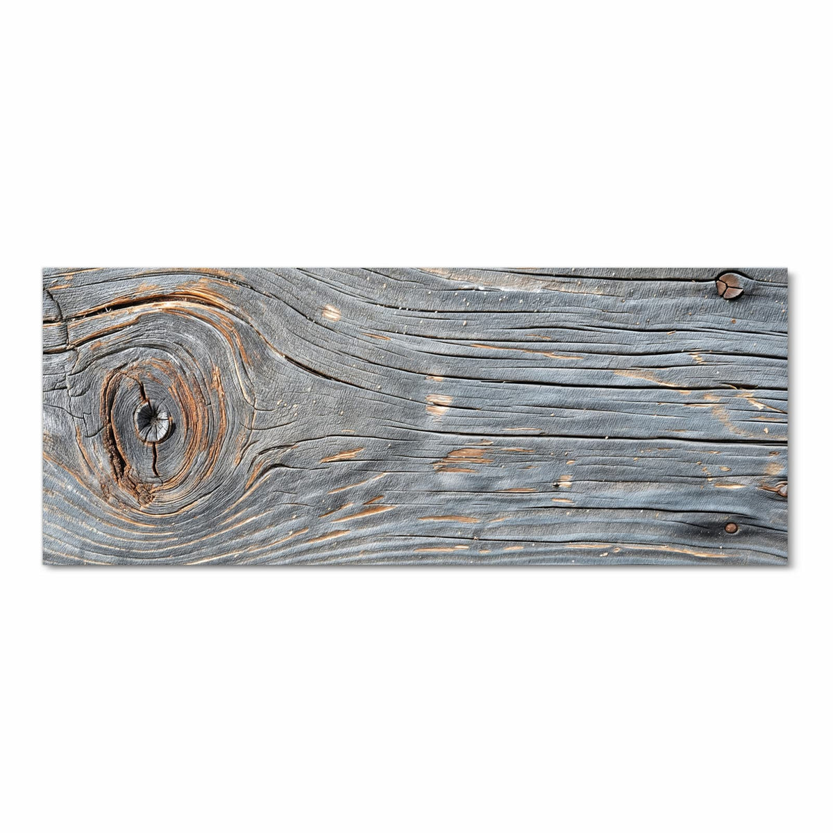 Küchenteppich mit Motiv Holzstruktur Vintage in Frontansicht für angenehme Haptik