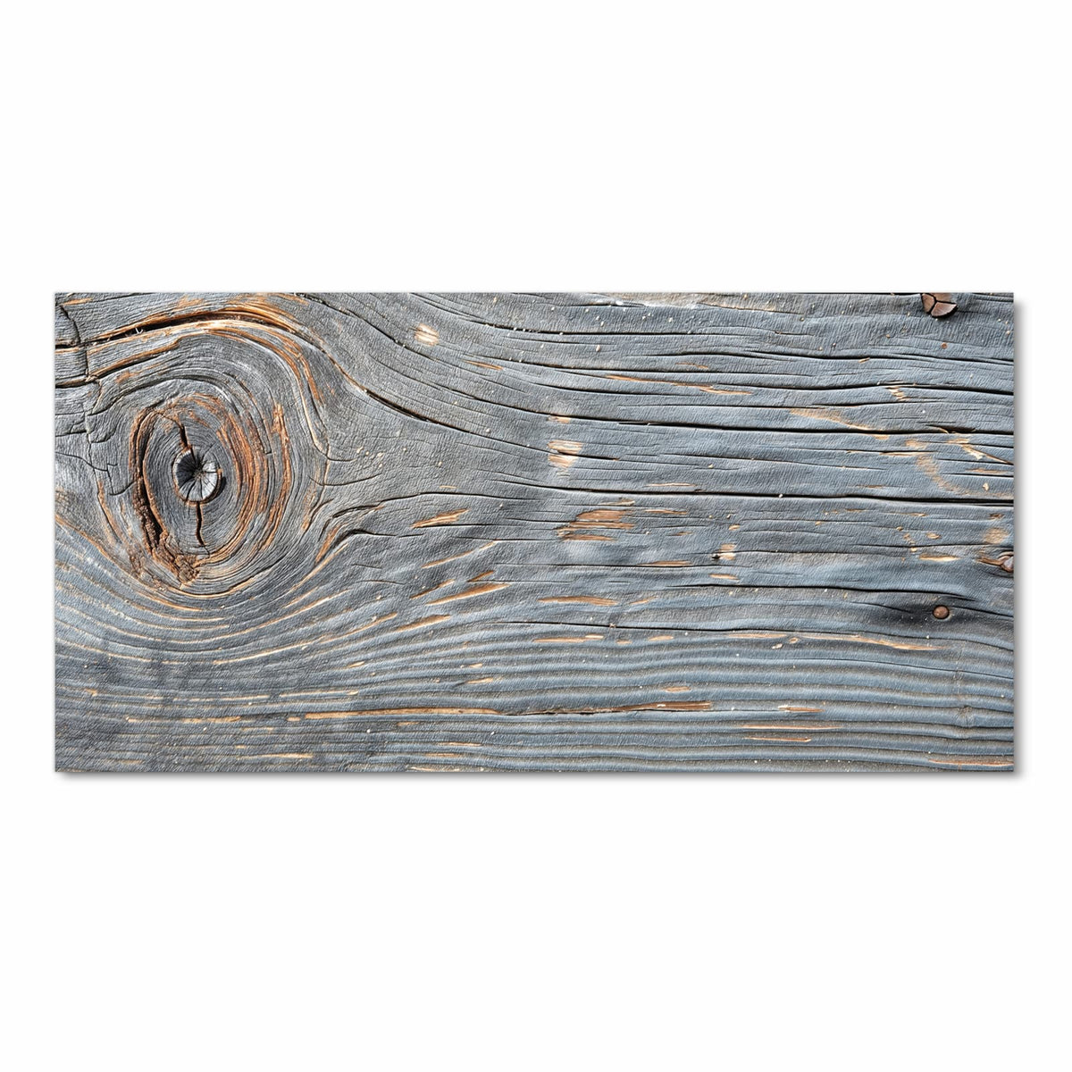 Waschbarer Küchenteppich mit Motiv Holzstruktur Vintage in Frontansicht für einfache Reinigung