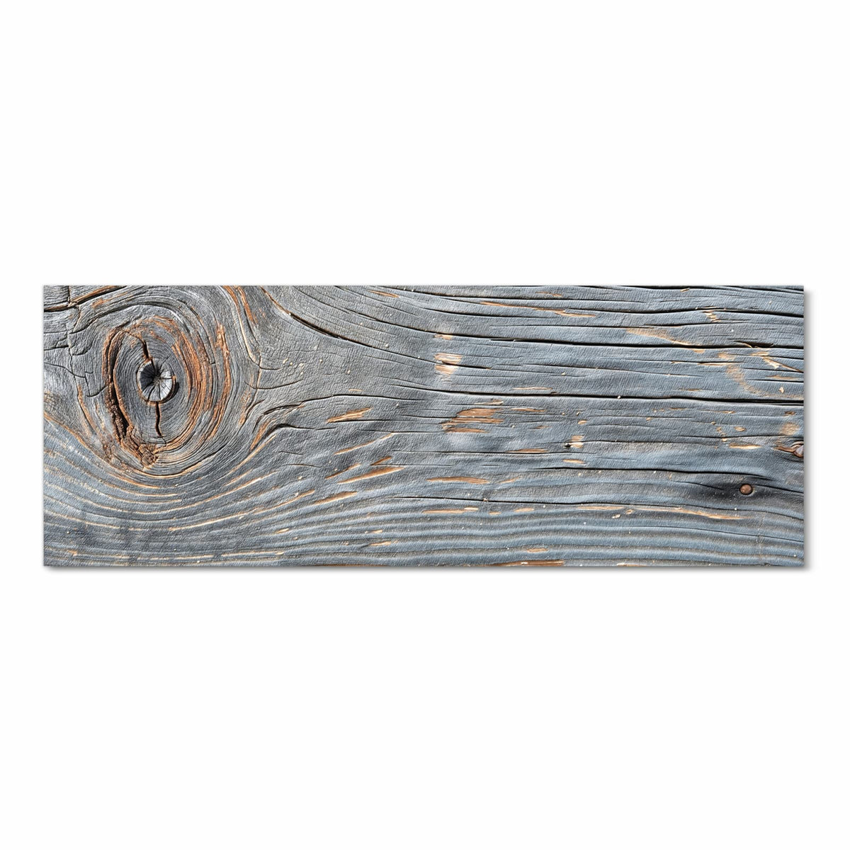 Bodenschonender rutschfester Küchenteppich mit Motiv Holzstruktur Vintage in Frontansicht