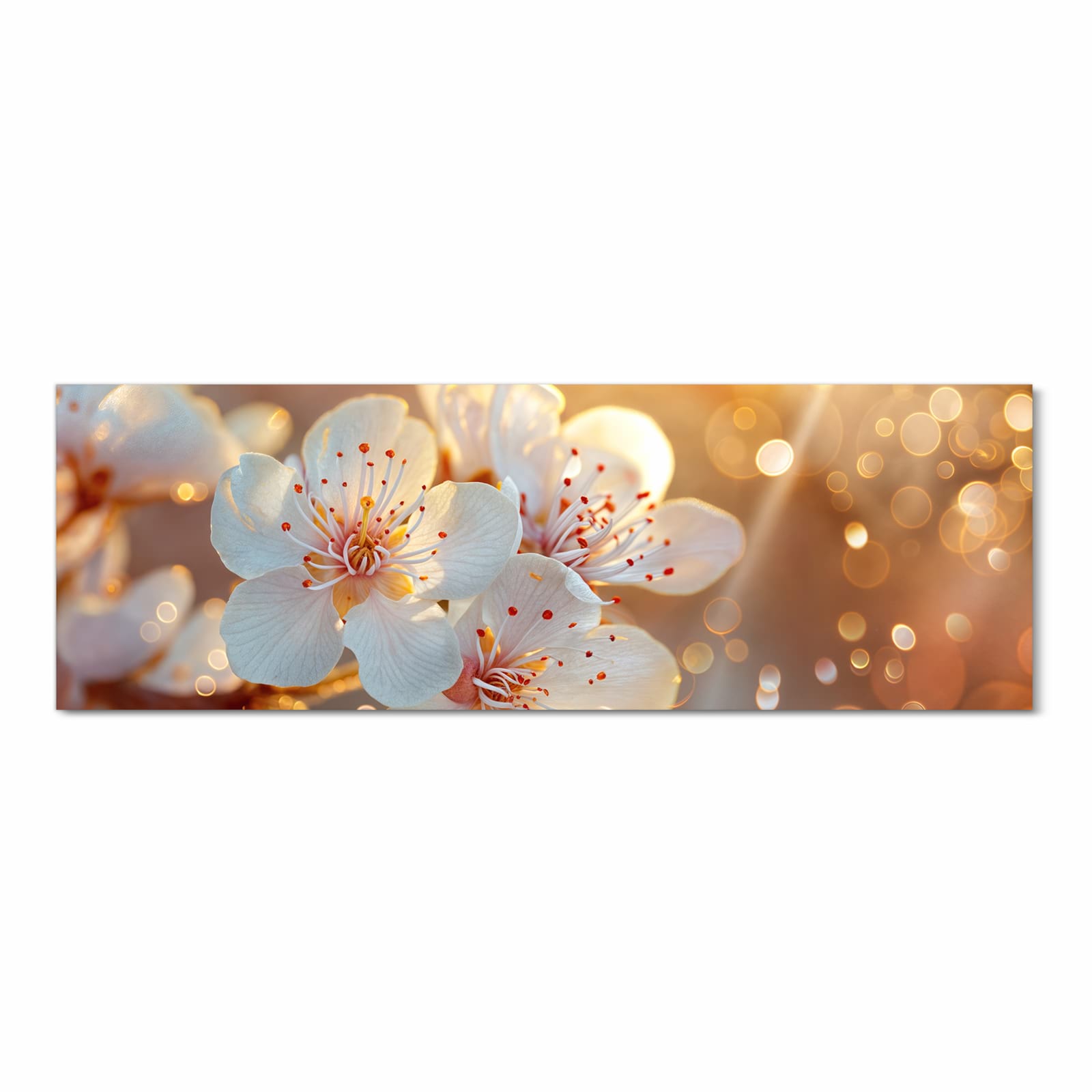 Abriebfester Küchenteppich mit Motiv Blumenstrahlen in Frontansicht zum Waschen