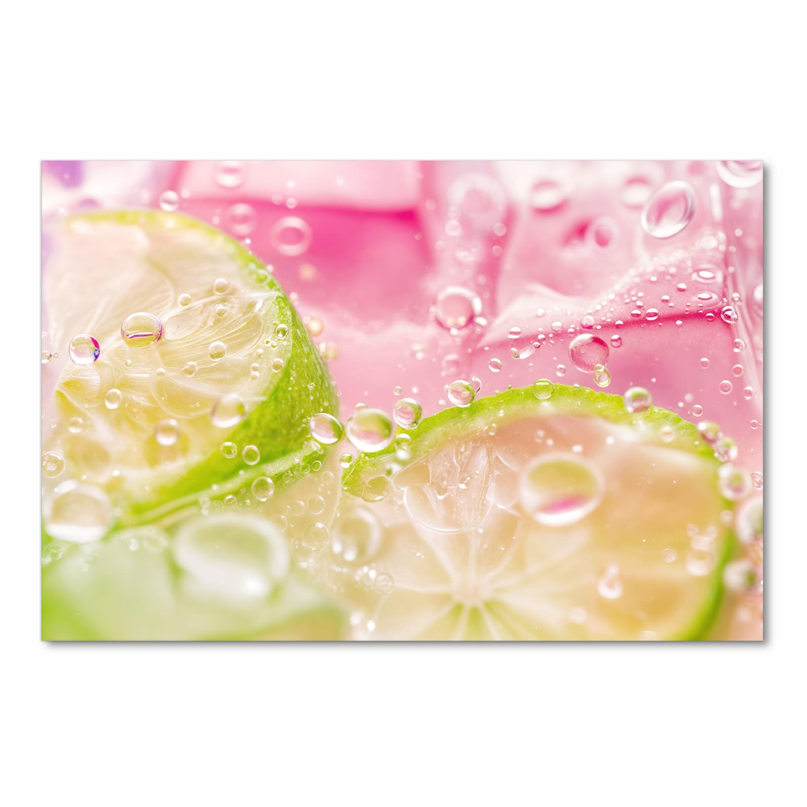 Bodenläufer mit Motiv Limetten Spritzer in Frontansicht für Ordnung & Übersicht