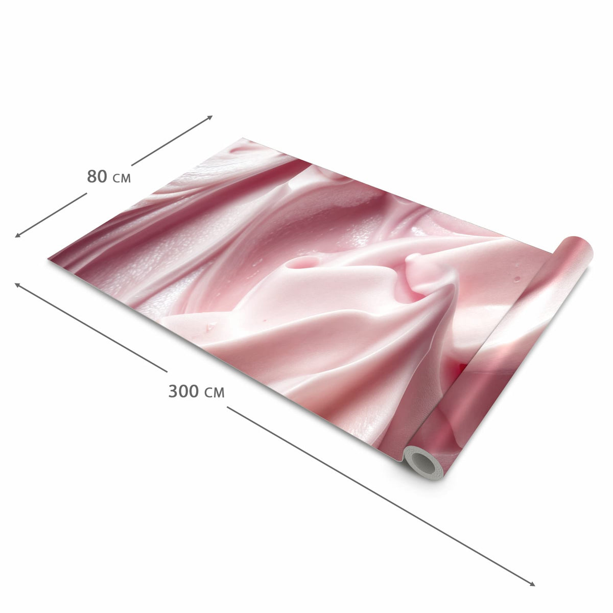 Waschbarer moderner Küchenläufer mit Motiv Zartes Schaumcreme in der Grösse 60x300 cm
